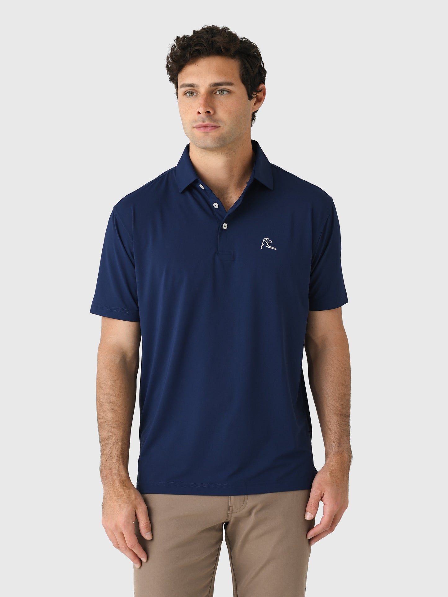 Rhoback Men's Solid Performance Polo - Saint Bernard
