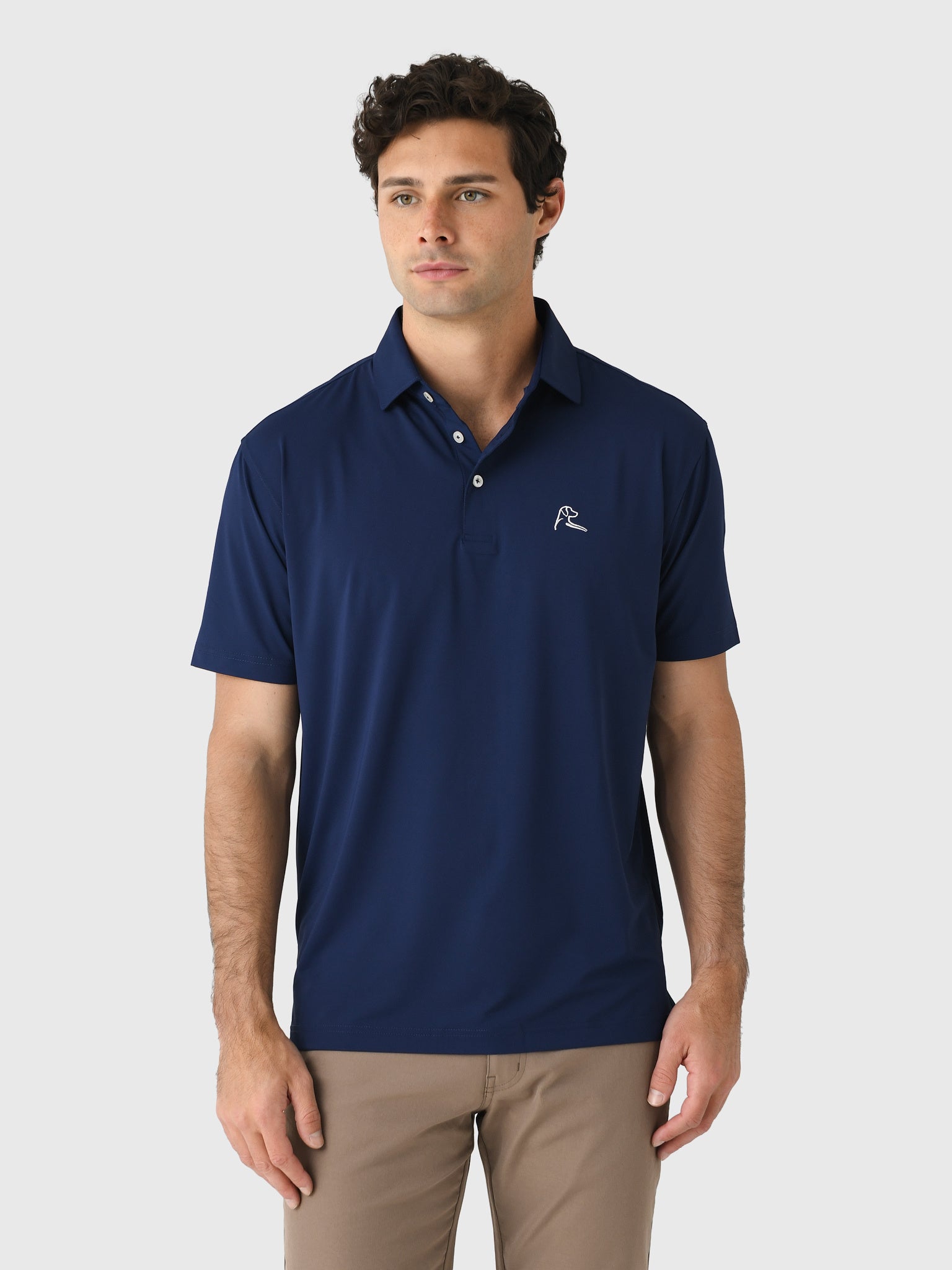 Rhoback Men's Solid Performance Polo - Saint Bernard