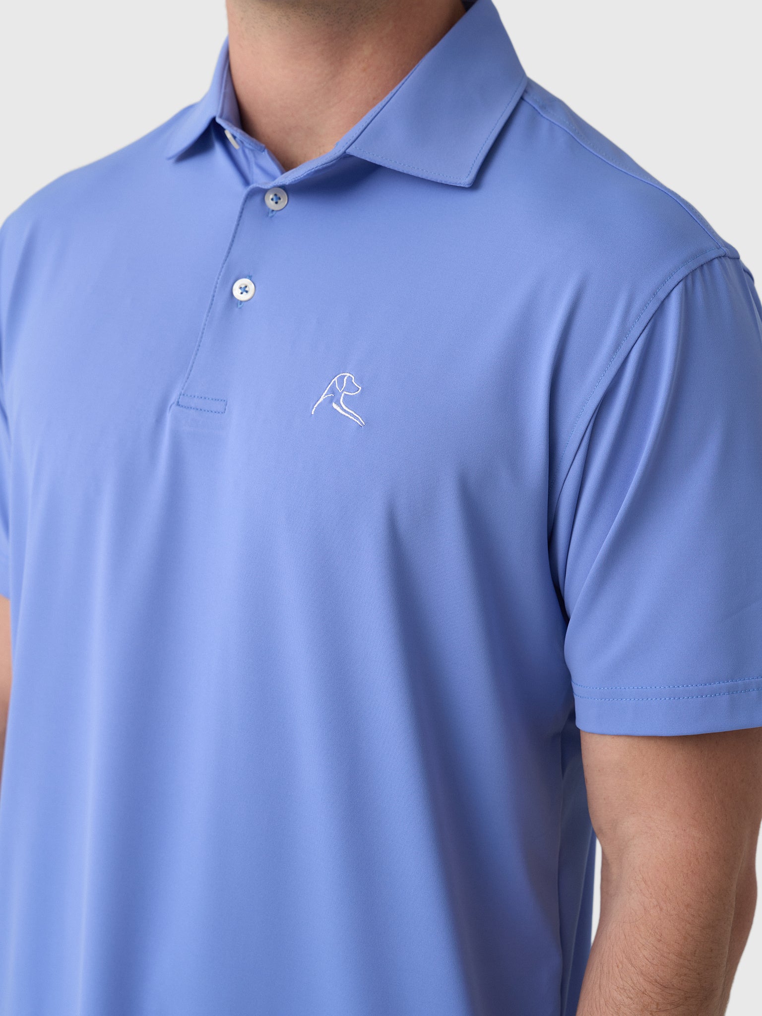 Rhoback Men's Solid Performance Polo - Saint Bernard