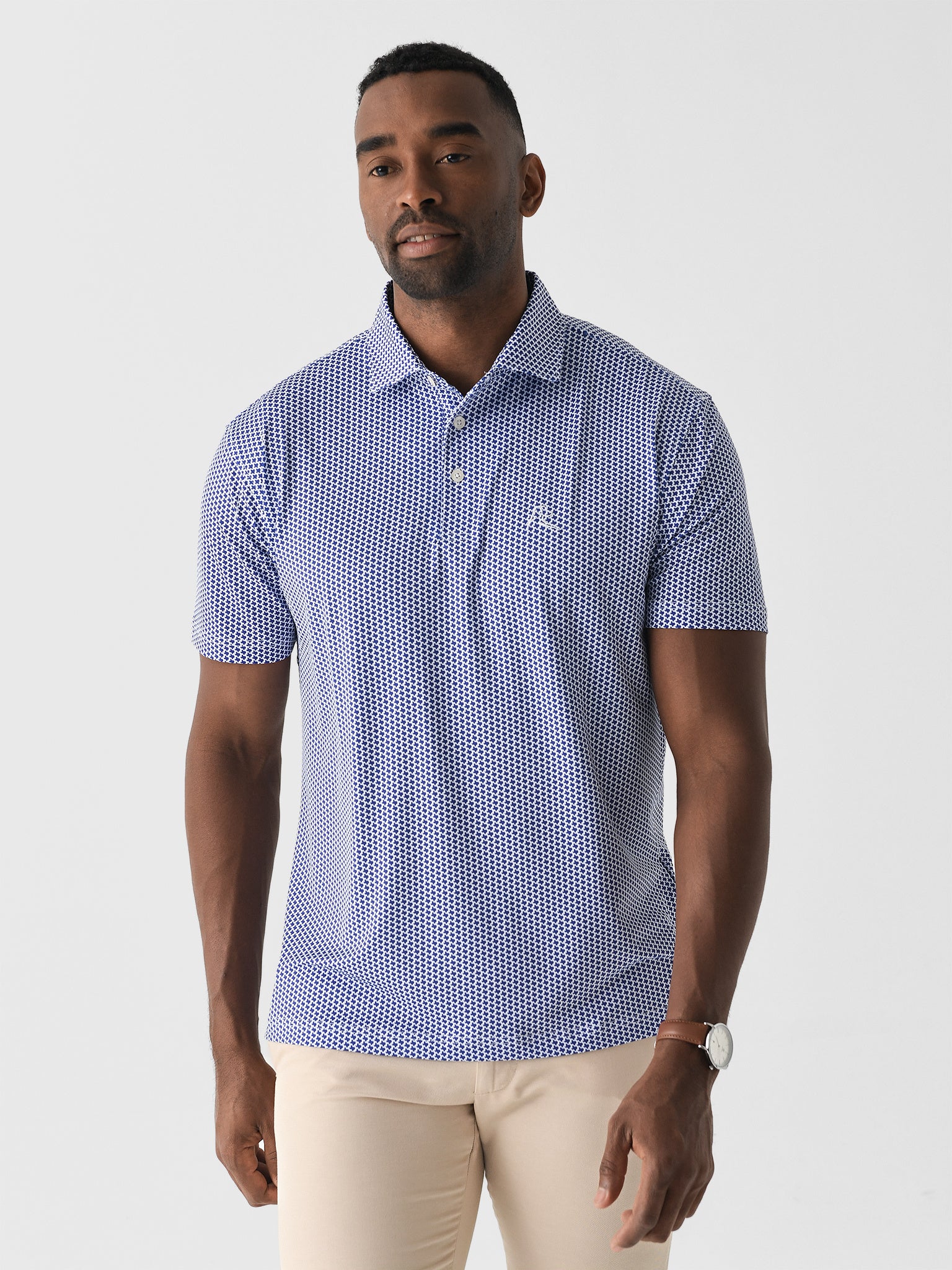 Rhoback Men's The Don't Mess Performance Polo - Saint Bernard