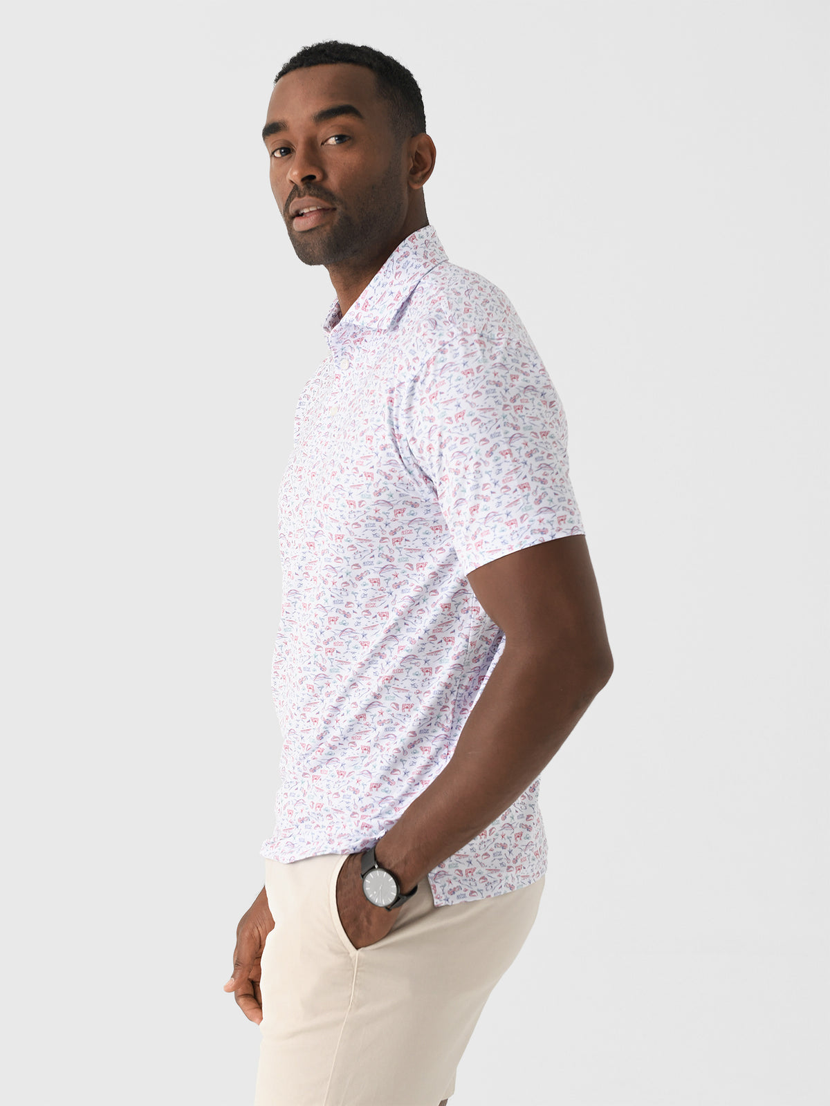 Rhoback Men's The ATX Polo Saint Bernard