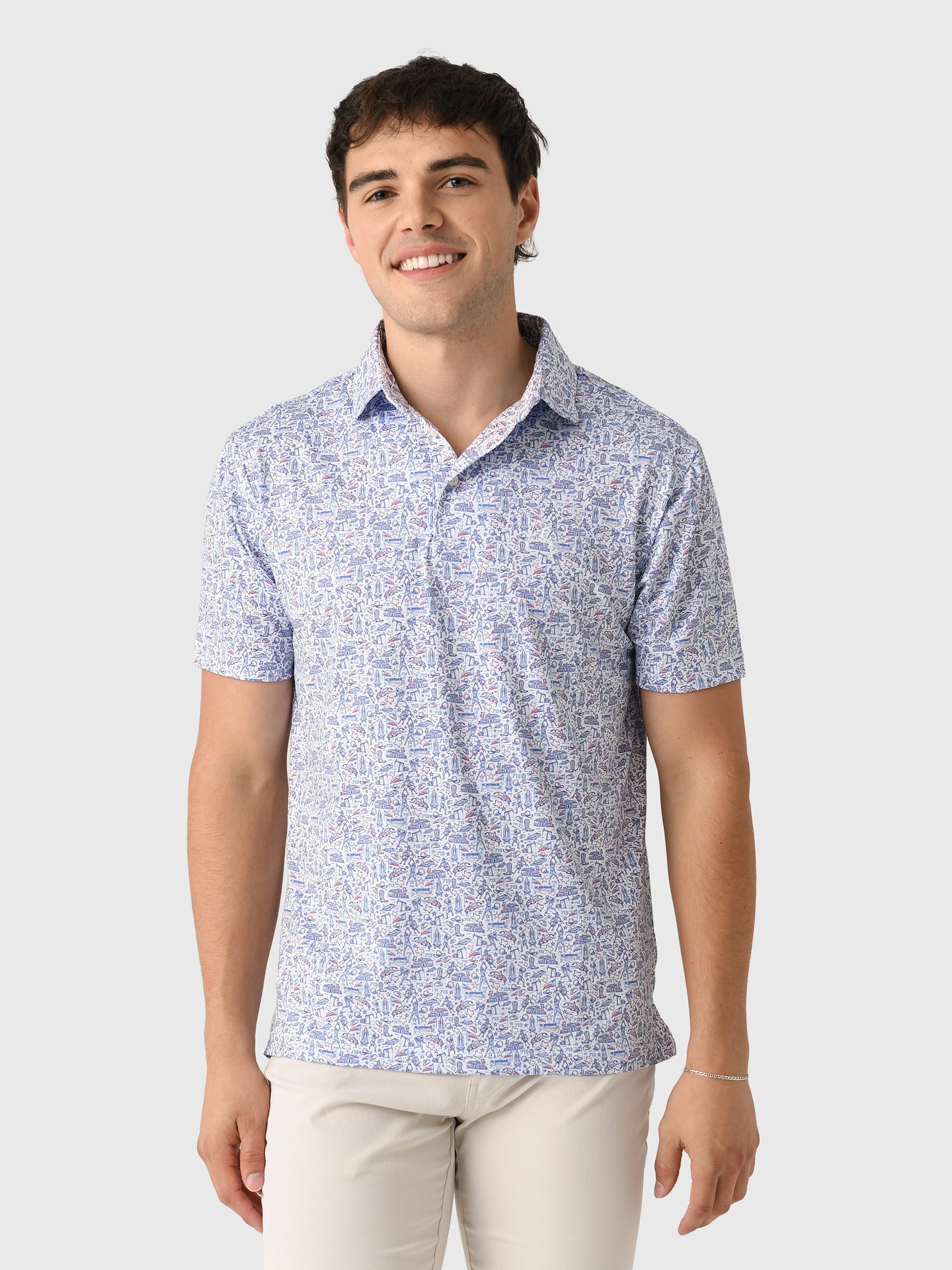 Rhoback Men's The Houston Polo Saint Bernard
