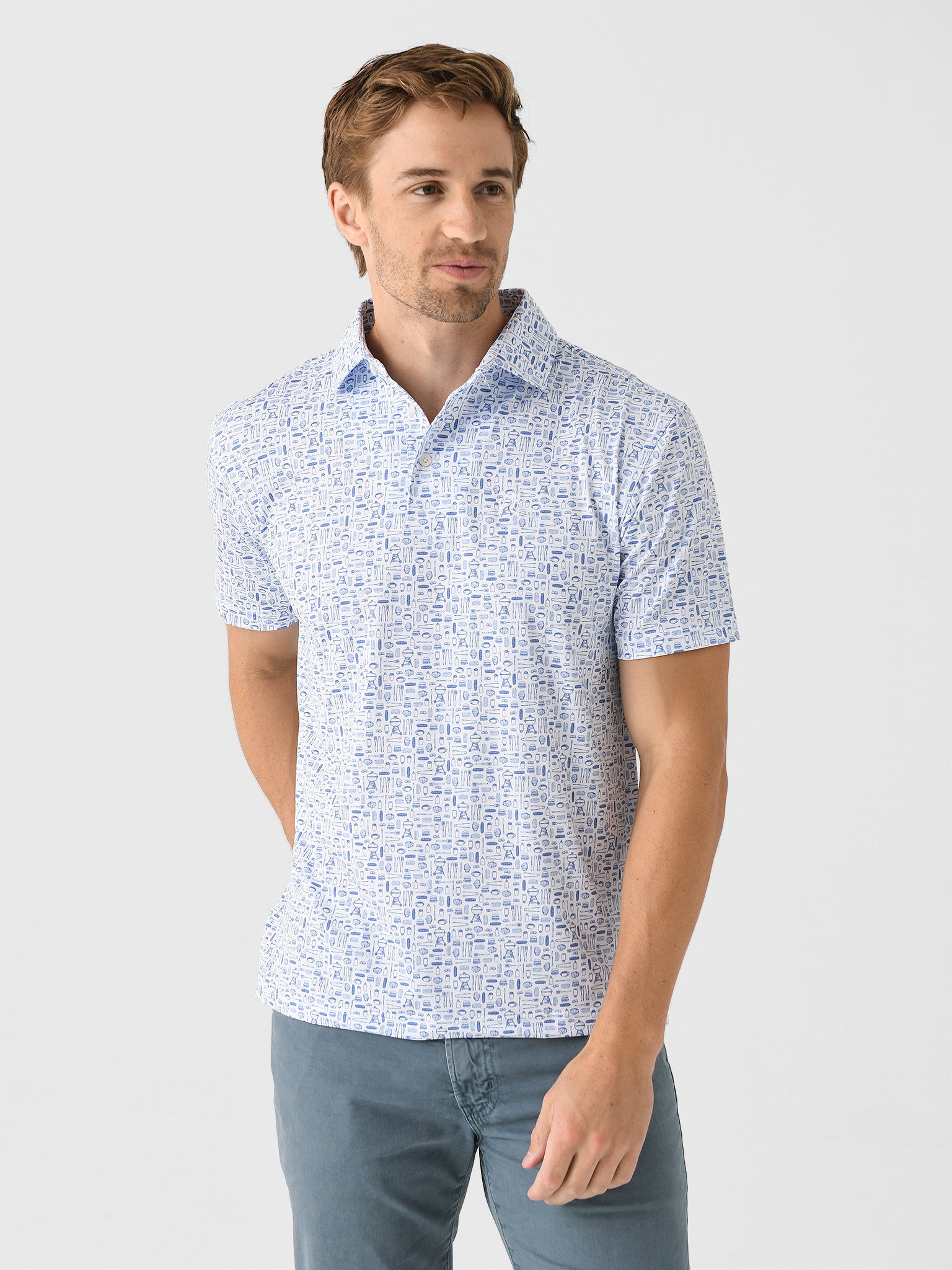 Rhoback Men's The Cook Out Performance Polo – Saint Bernard