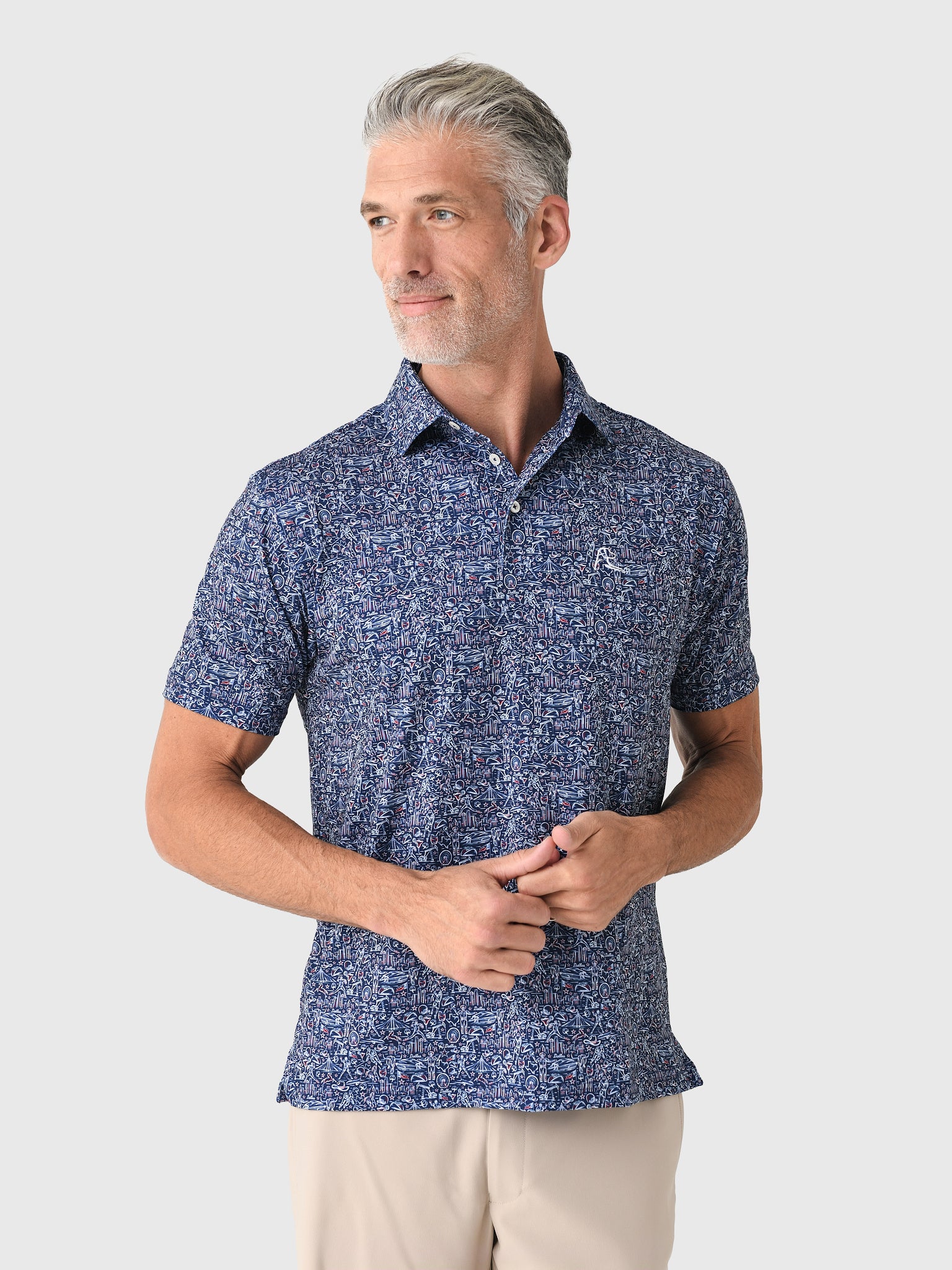 Rhoback Men's The DFW Polo – Saint Bernard