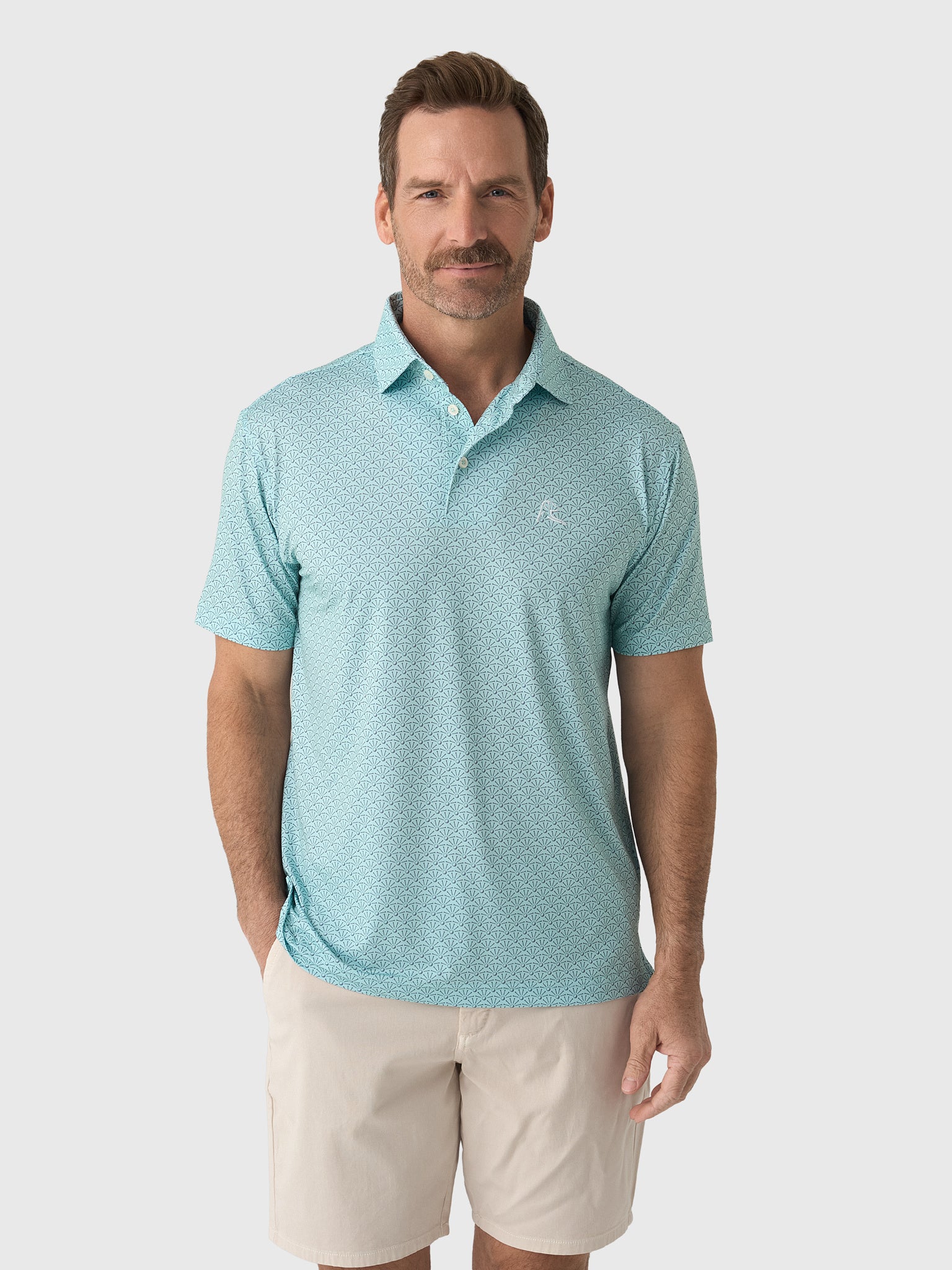 Rhoback Men's The Back Tees Performance Polo - Saint Bernard