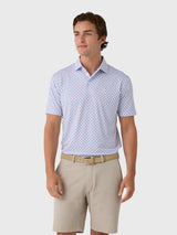 Rhoback Men's The Stars & Carts Performance Polo - Saint Bernard