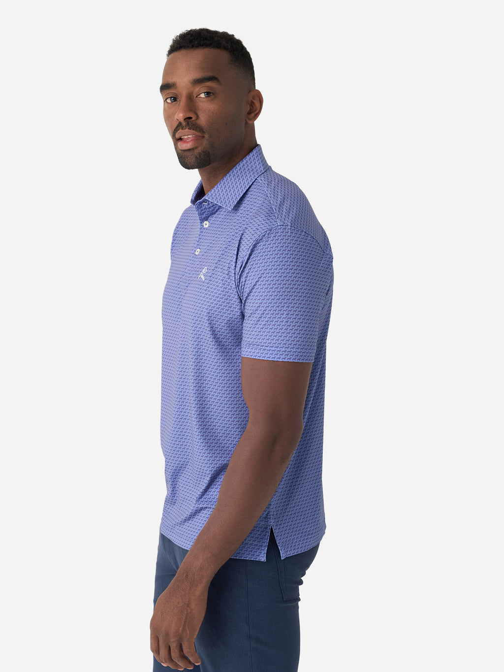 Rhoback Men's The Tail Wagger Performance Polo Saint Bernard