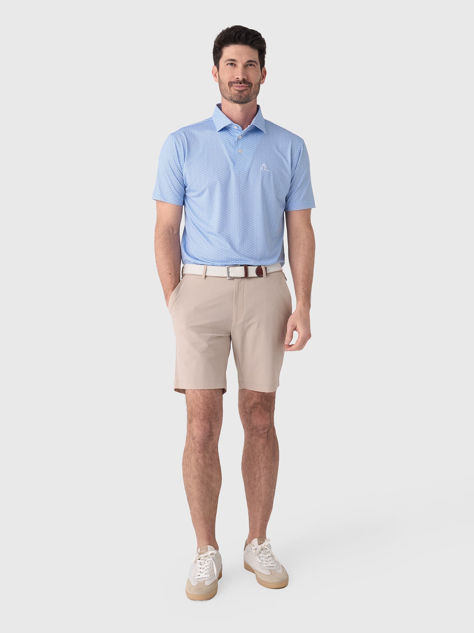 Rhoback Men's The Home Plate Performance Polo - Saint Bernard