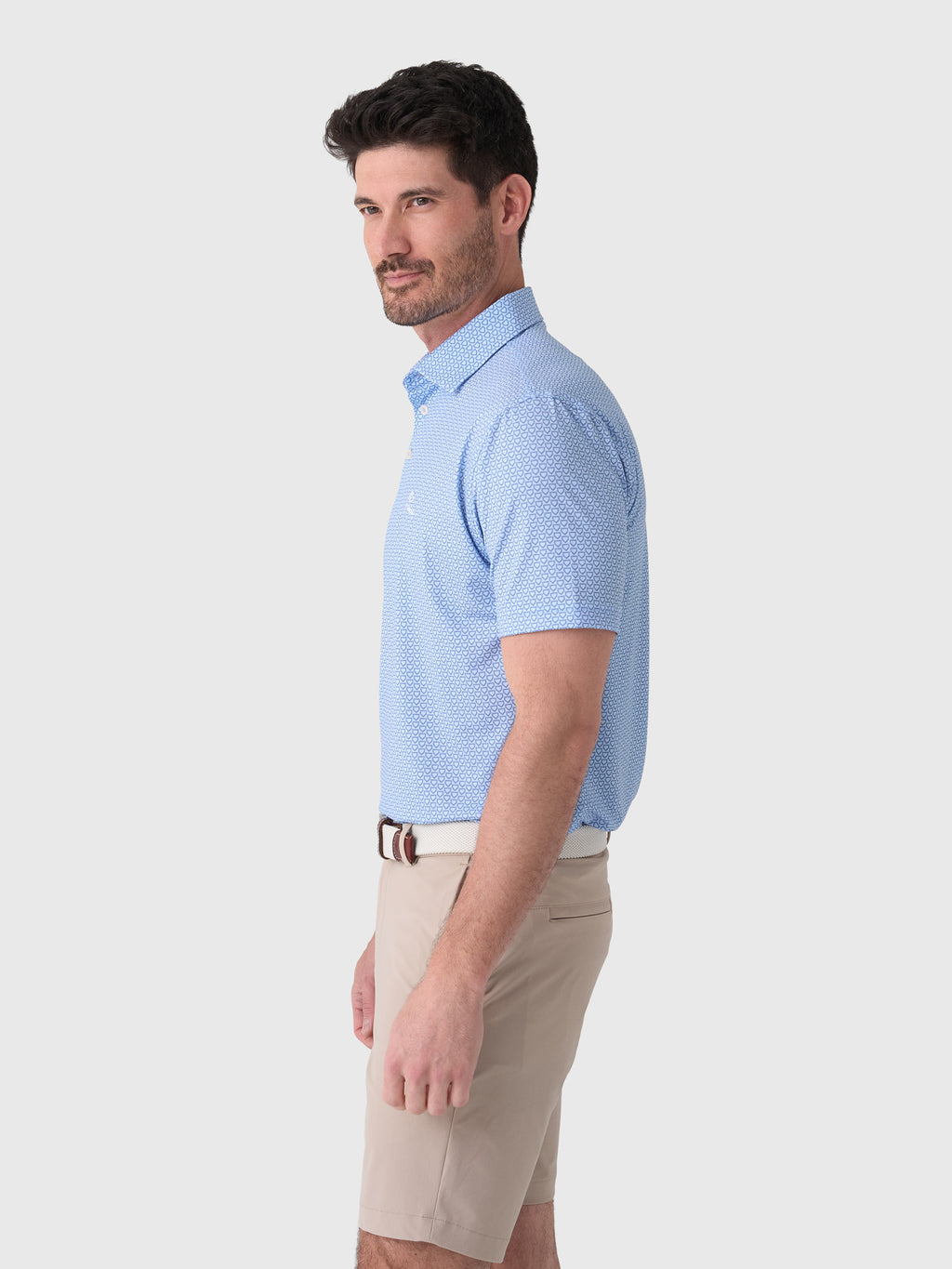 Rhoback Men's The Home Plate Performance Polo - Saint Bernard