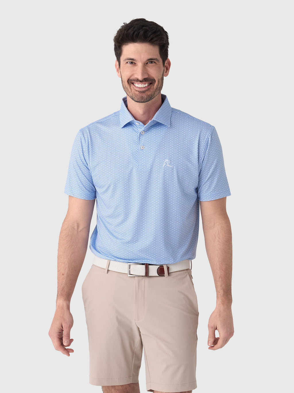 Rhoback Men's The Home Plate Performance Polo - Saint Bernard