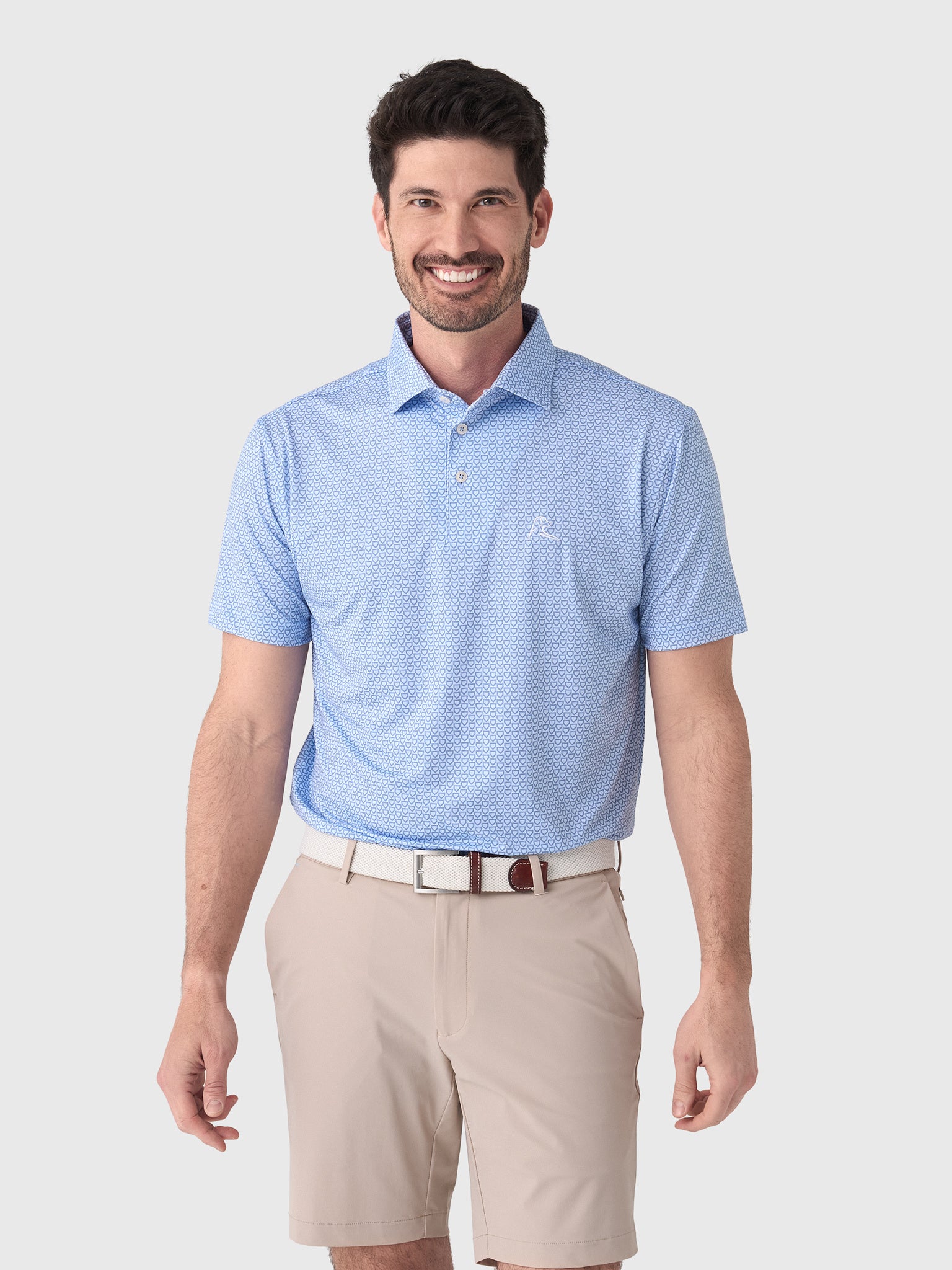 Rhoback Men's The Home Plate Performance Polo - Saint Bernard