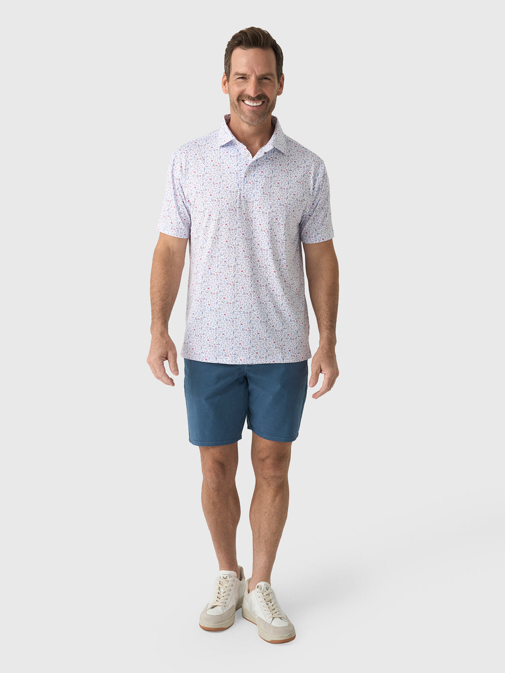 Rhoback Men's The Texan Performance Polo - Saint Bernard