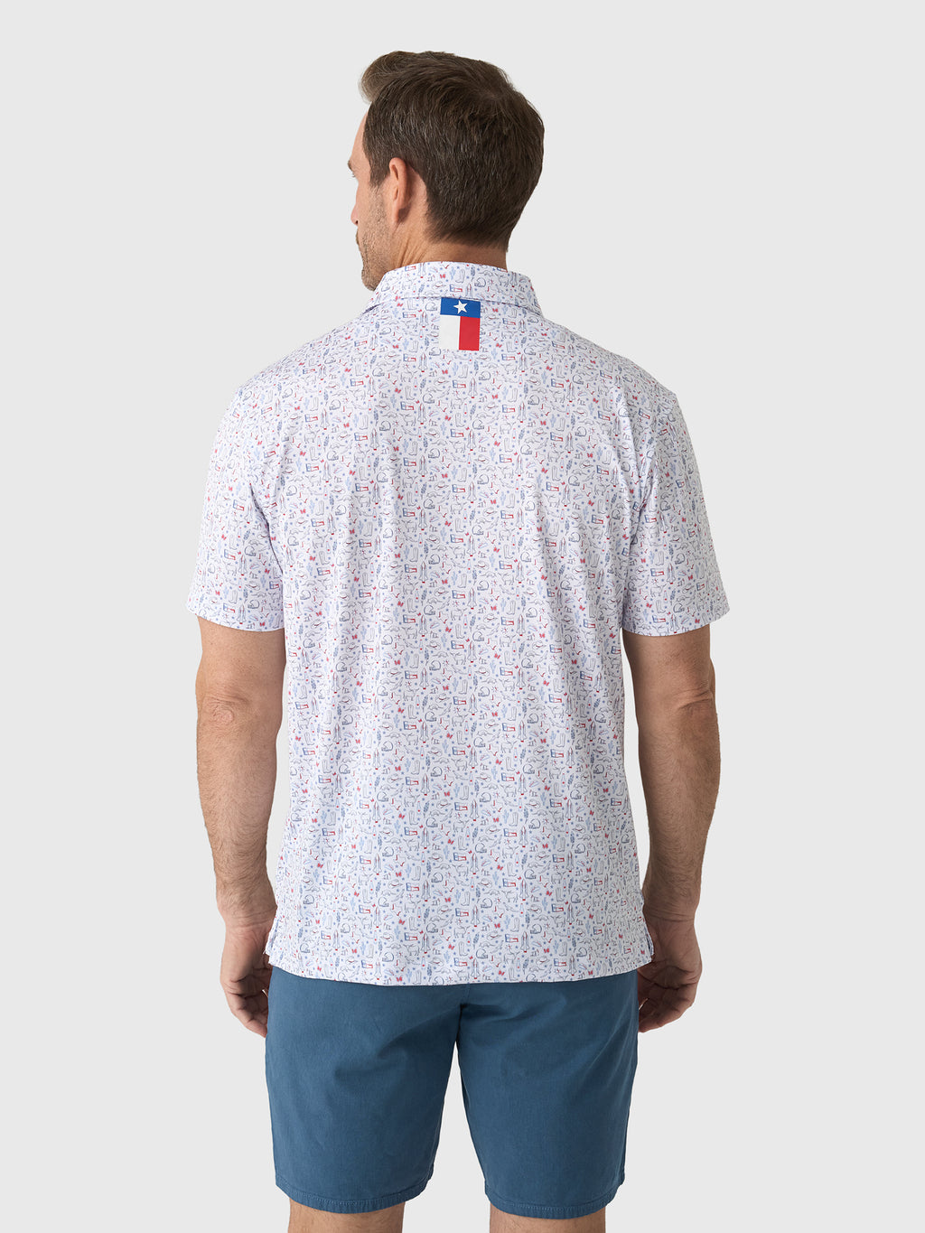 Rhoback Men's The Texan Performance Polo - Saint Bernard