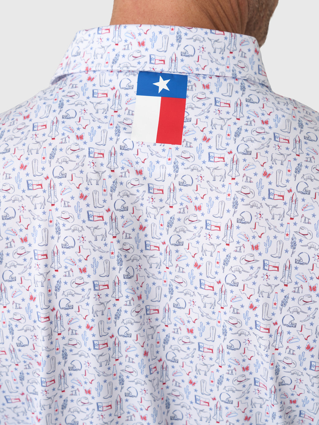 Rhoback Men's The Texan Performance Polo - Saint Bernard