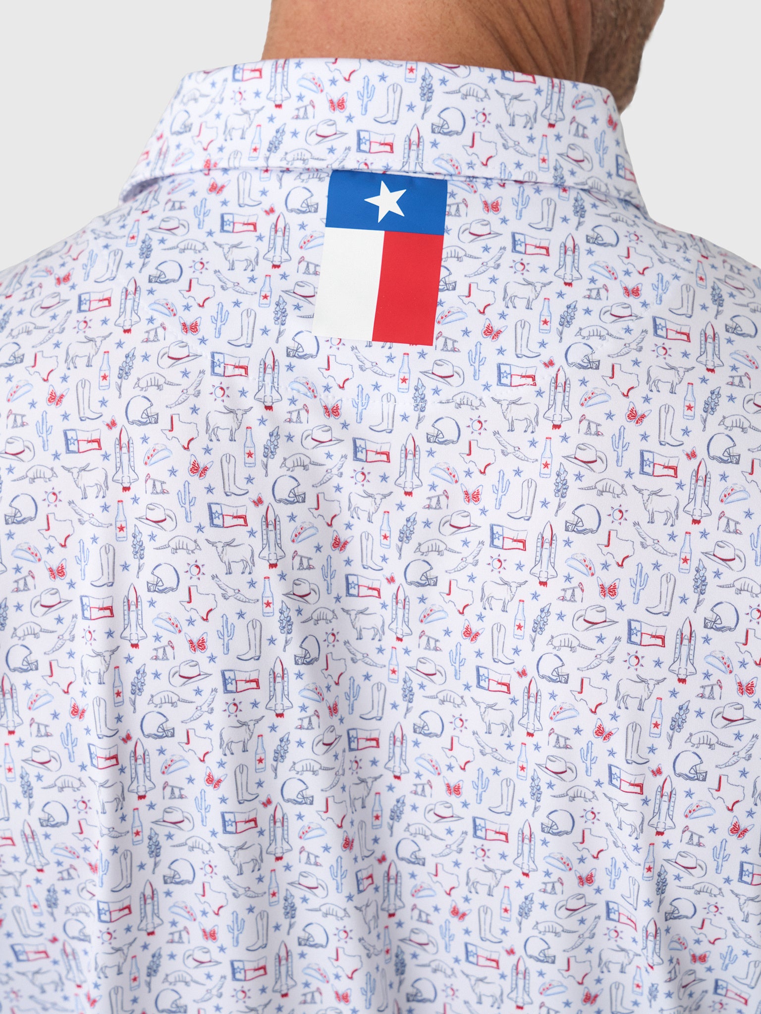Rhoback Men's The Texan Performance Polo - Saint Bernard