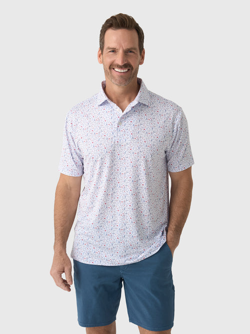 Rhoback Men's The Texan Performance Polo