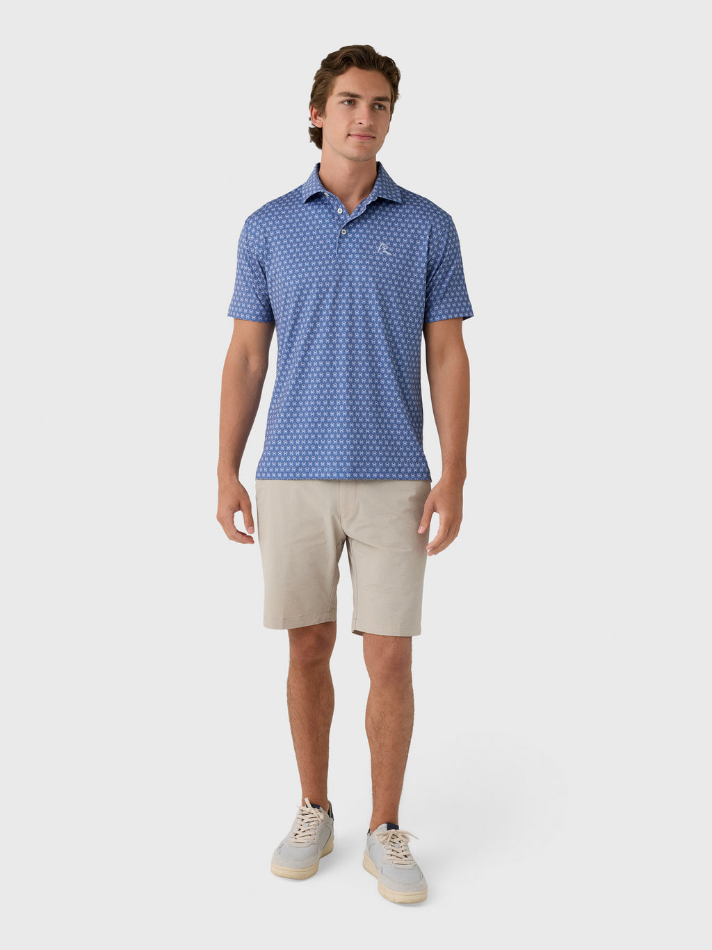 Rhoback Men's The Blue Crab Performance Polo - Saint Bernard