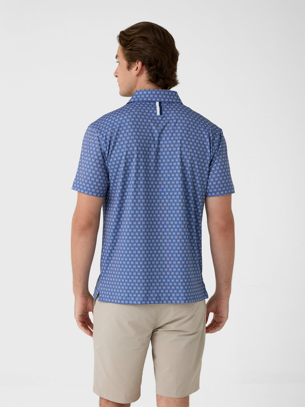 Rhoback Men's The Blue Crab Performance Polo - Saint Bernard
