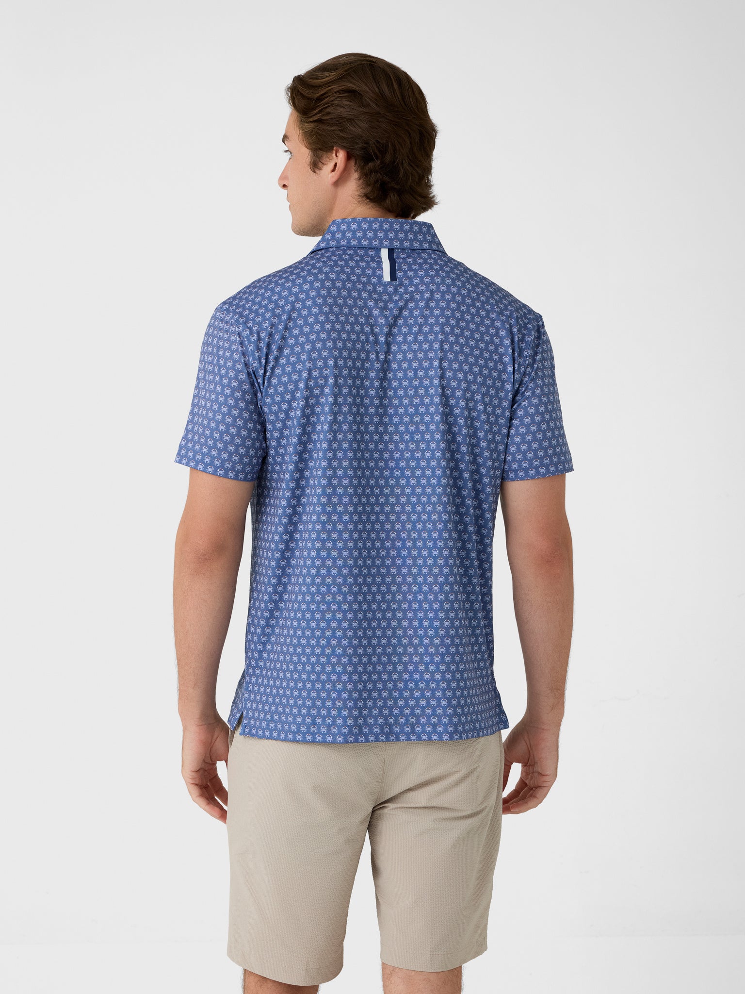 Rhoback Men's The Blue Crab Performance Polo - Saint Bernard