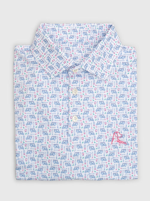 Rhoback Men's The Bev Cart 2.0 Performance Polo