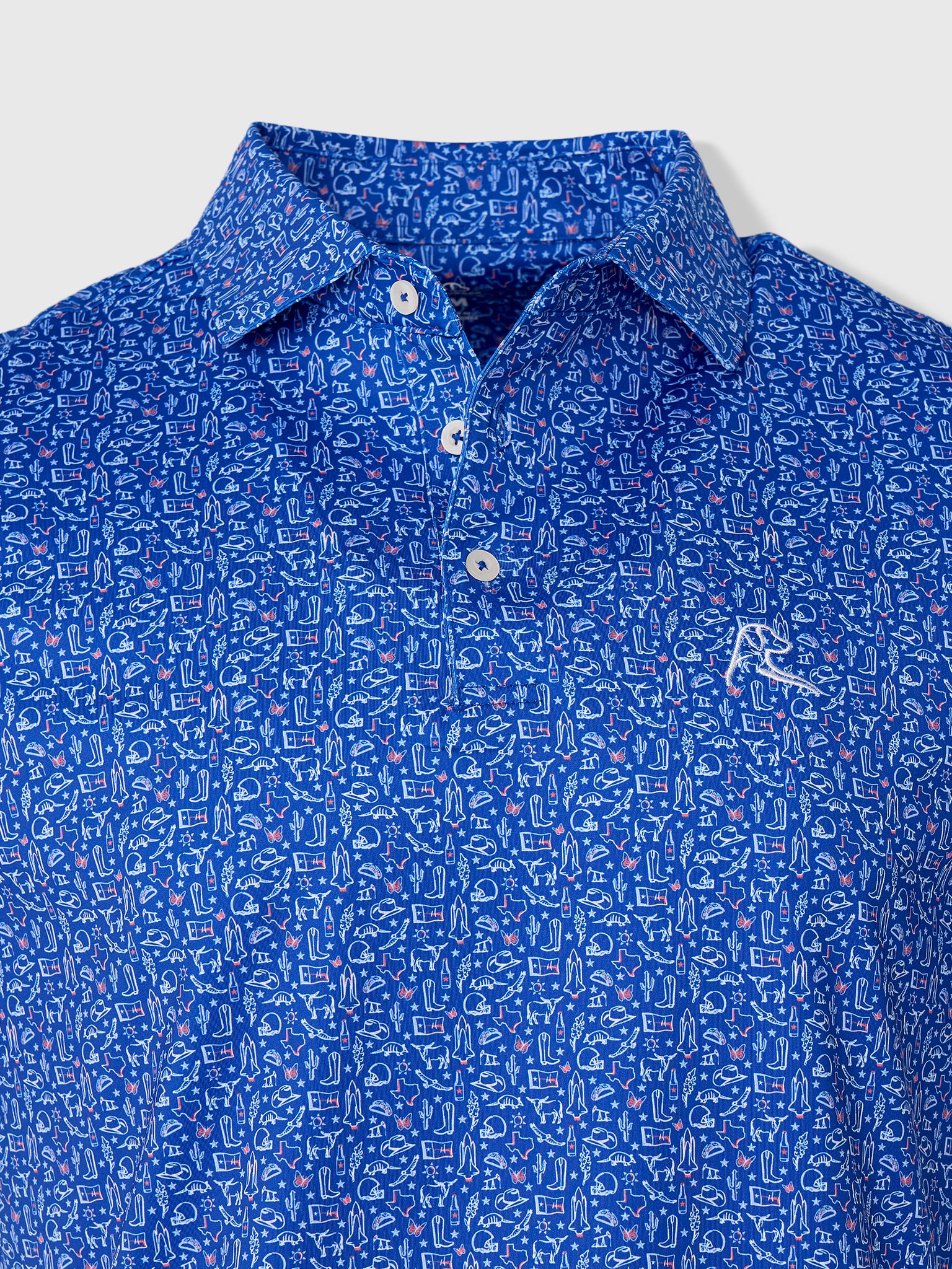 Rhoback Men's The Texan Performance Polo
