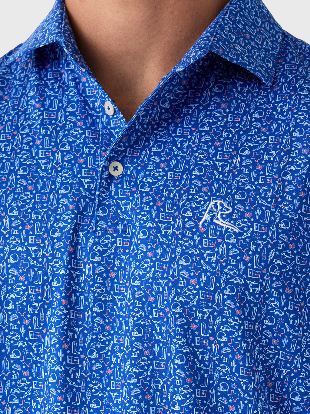 Rhoback Men's The Texan Performance Polo - Saint Bernard