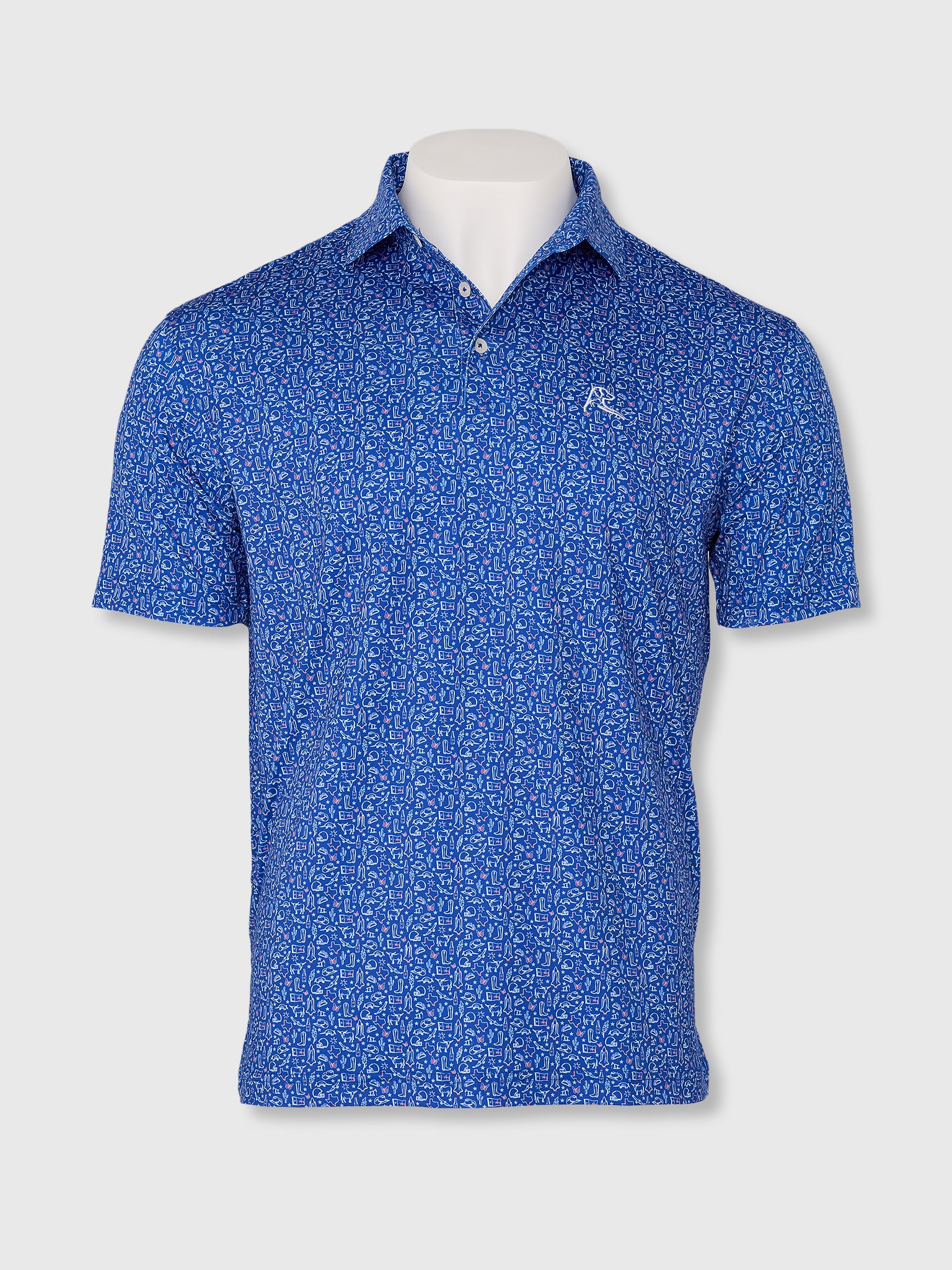 Rhoback Men's The Texan Performance Polo