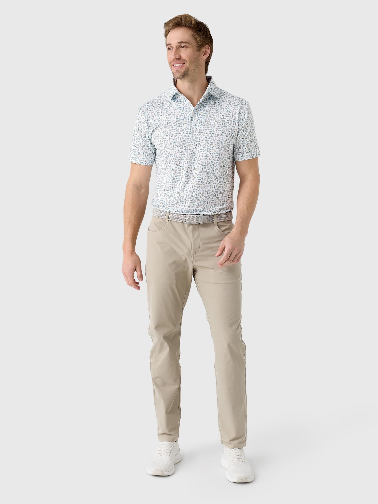Rhoback Men's The Baylor College Town Polo - Saint Bernard