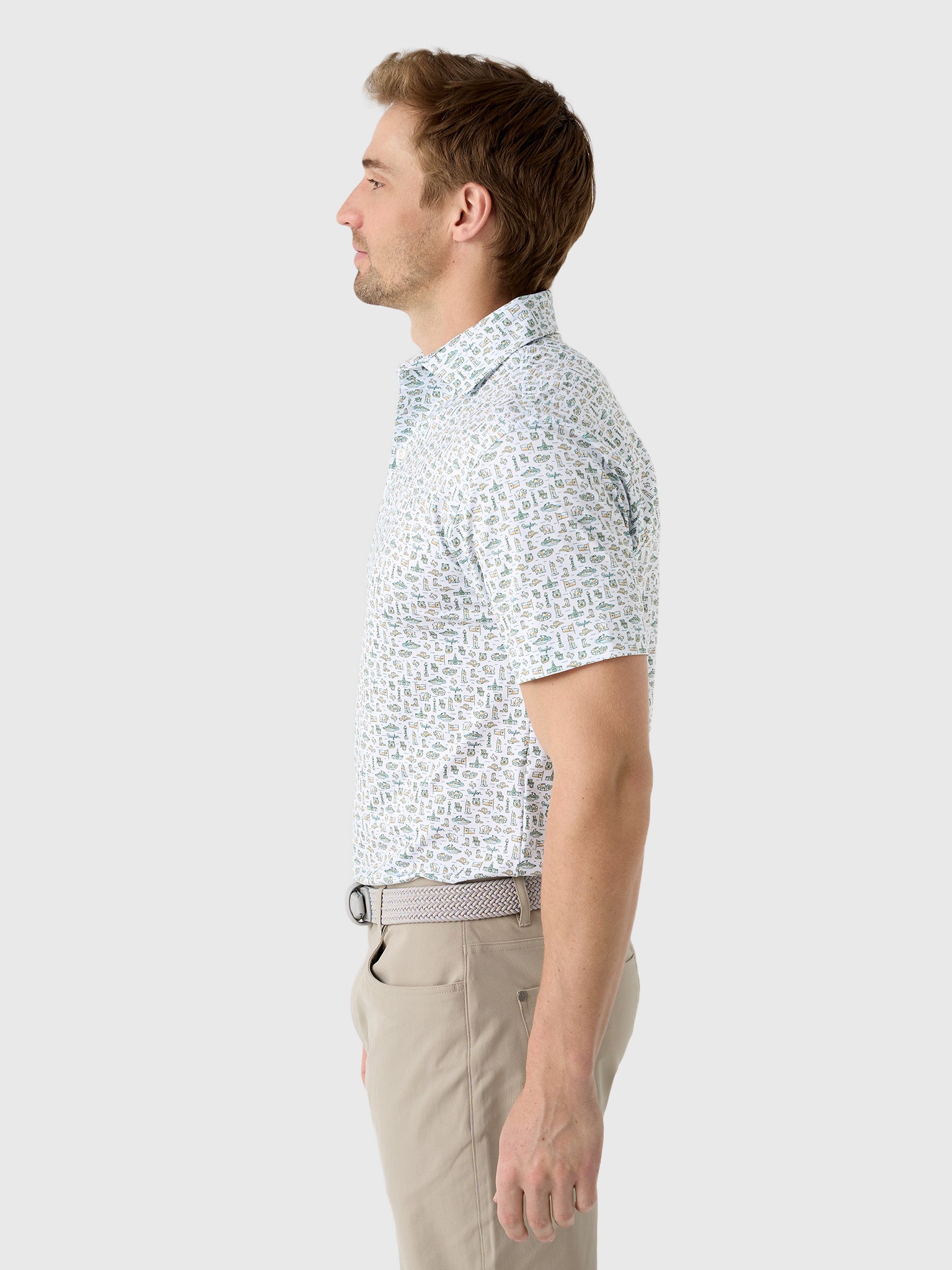 Rhoback Men's The Baylor College Town Polo - Saint Bernard