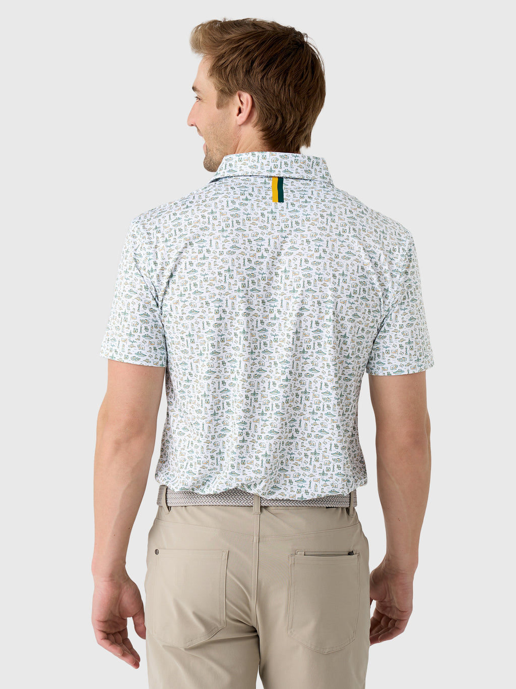 Rhoback Men's The Baylor College Town Polo - Saint Bernard