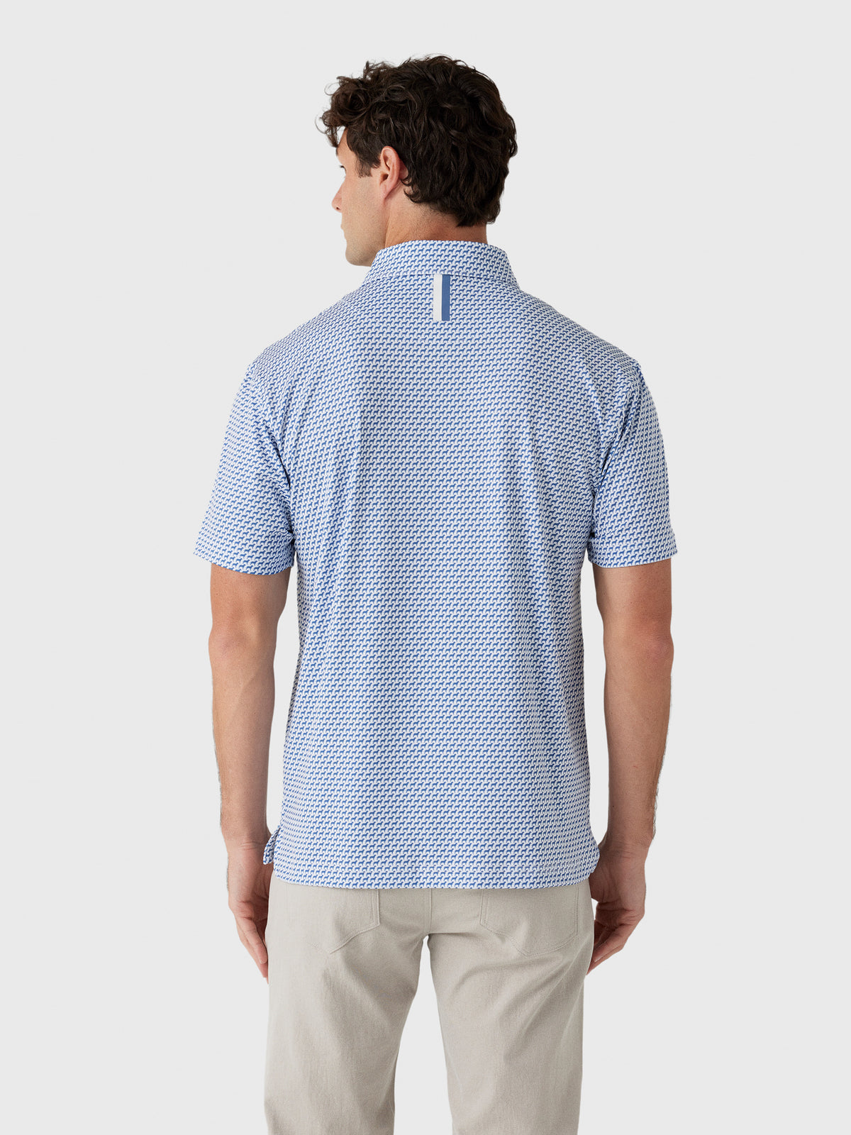 Rhoback Men's The Tail Wagger Performance Polo - Saint Bernard