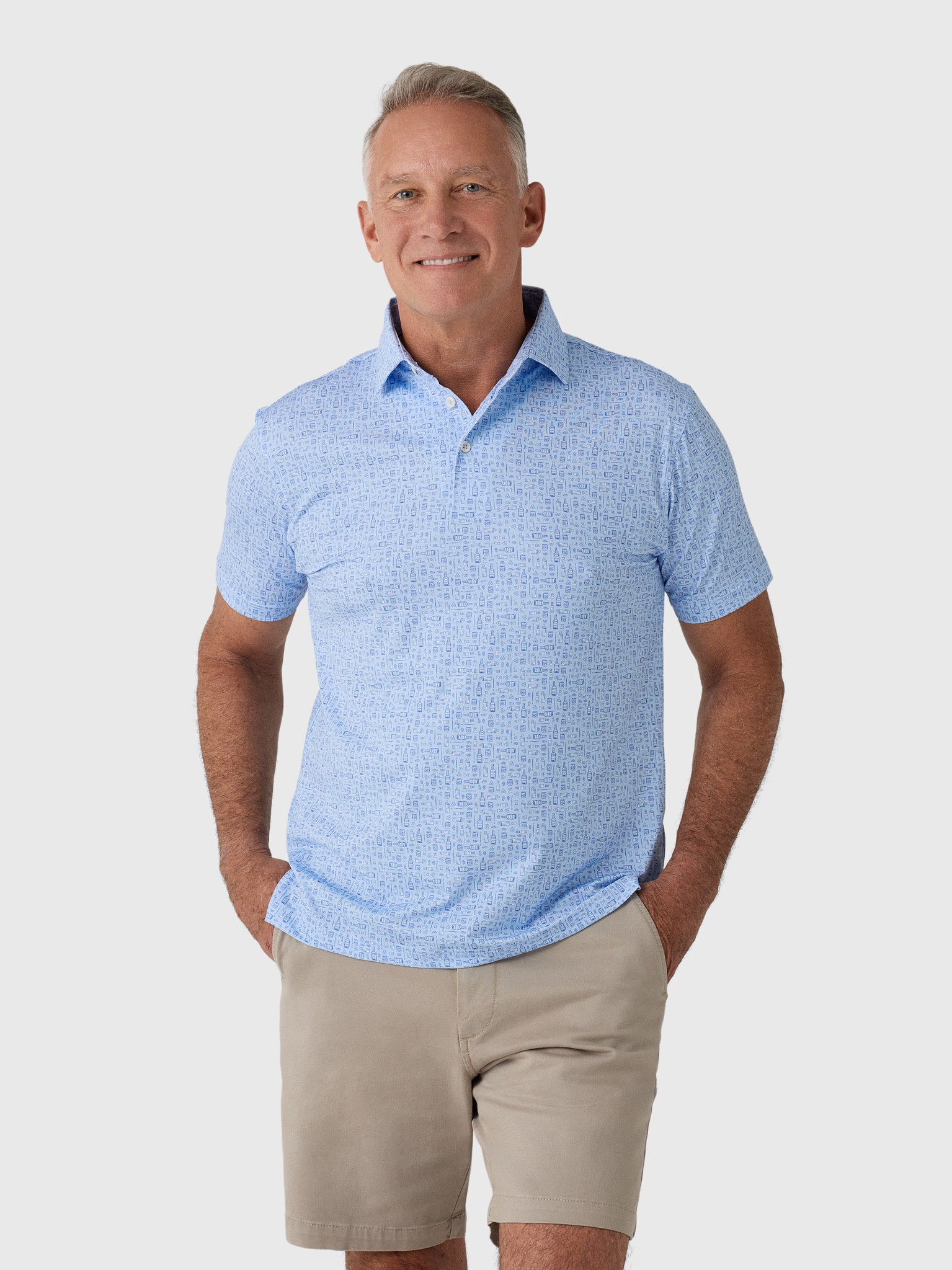 Rhoback Men's The Old Fashioned 2.0 Performance Polo