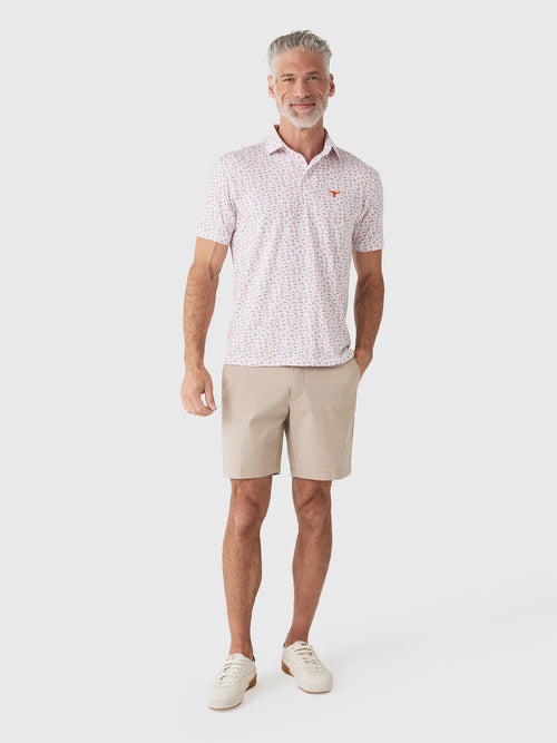 Rhoback Men's The Texas Gameday 2.0 Collegiate Polo - Saint Bernard