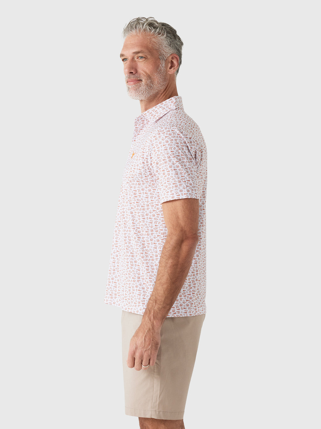 Rhoback Men's The Texas Gameday 2.0 Collegiate Polo - Saint Bernard