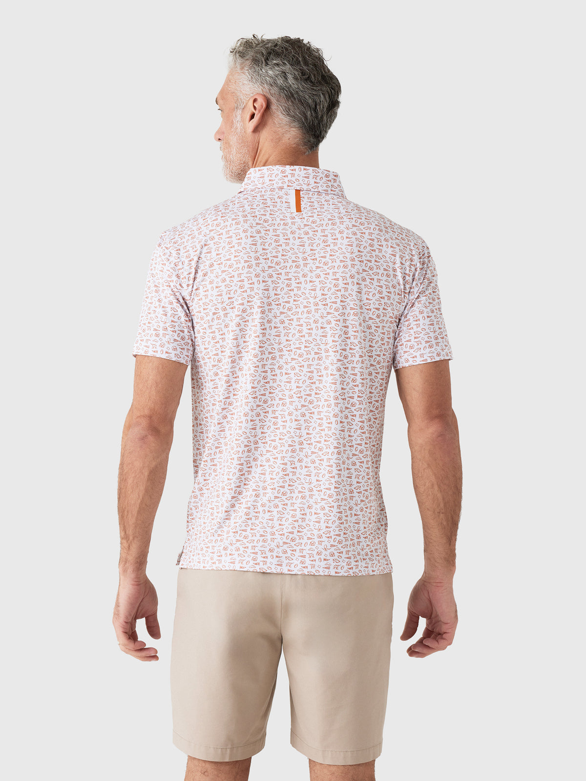 Rhoback Men's The Texas Gameday 2.0 Collegiate Polo - Saint Bernard