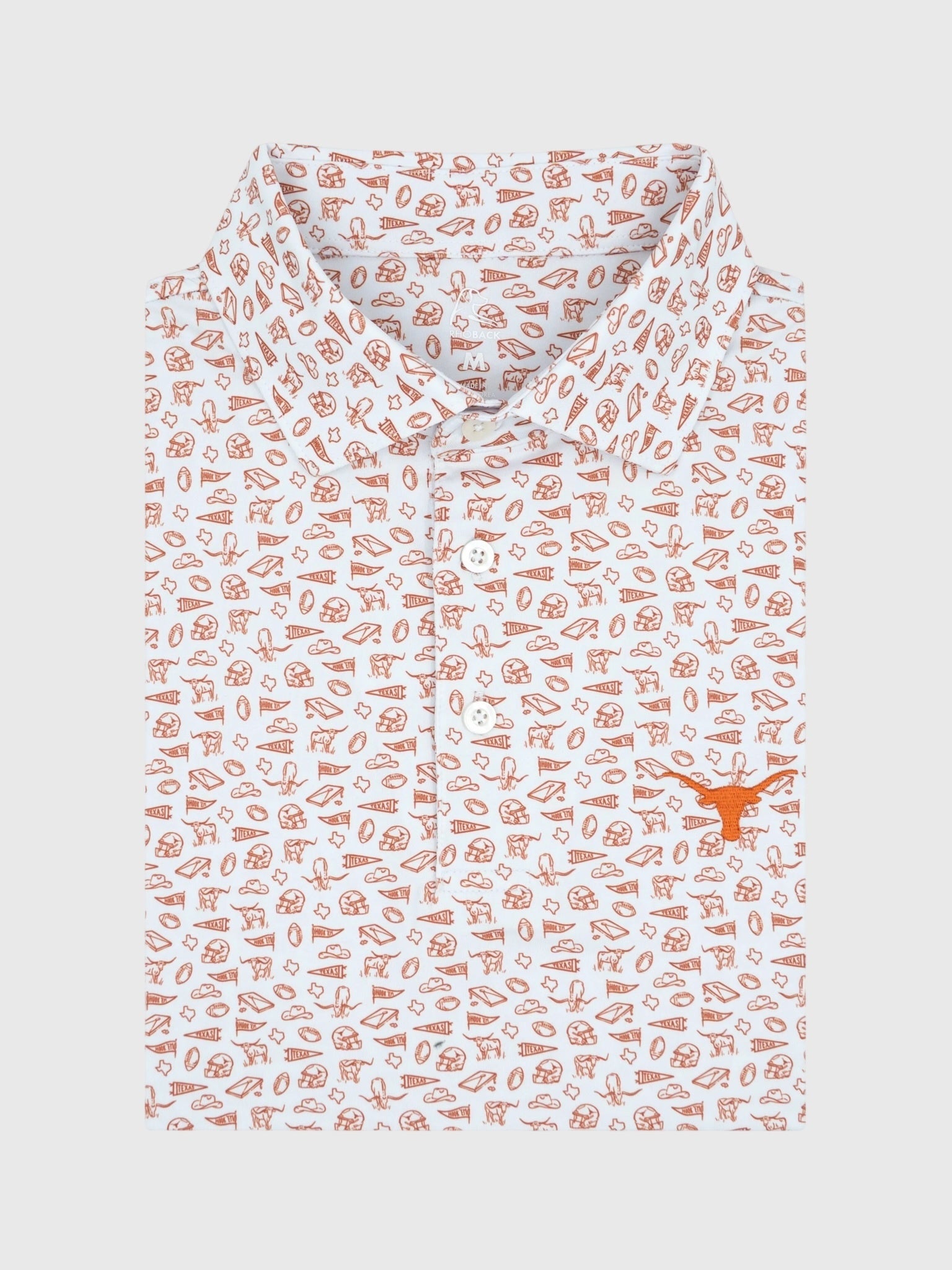 Rhoback Men's The Texas Gameday 2.0 Collegiate Polo - Saint Bernard