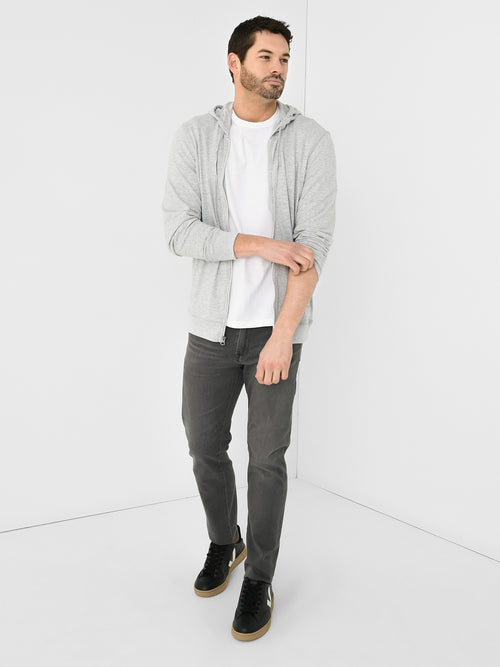 Faherty Brand Men's Sunwashed Slub Zip Hoodie