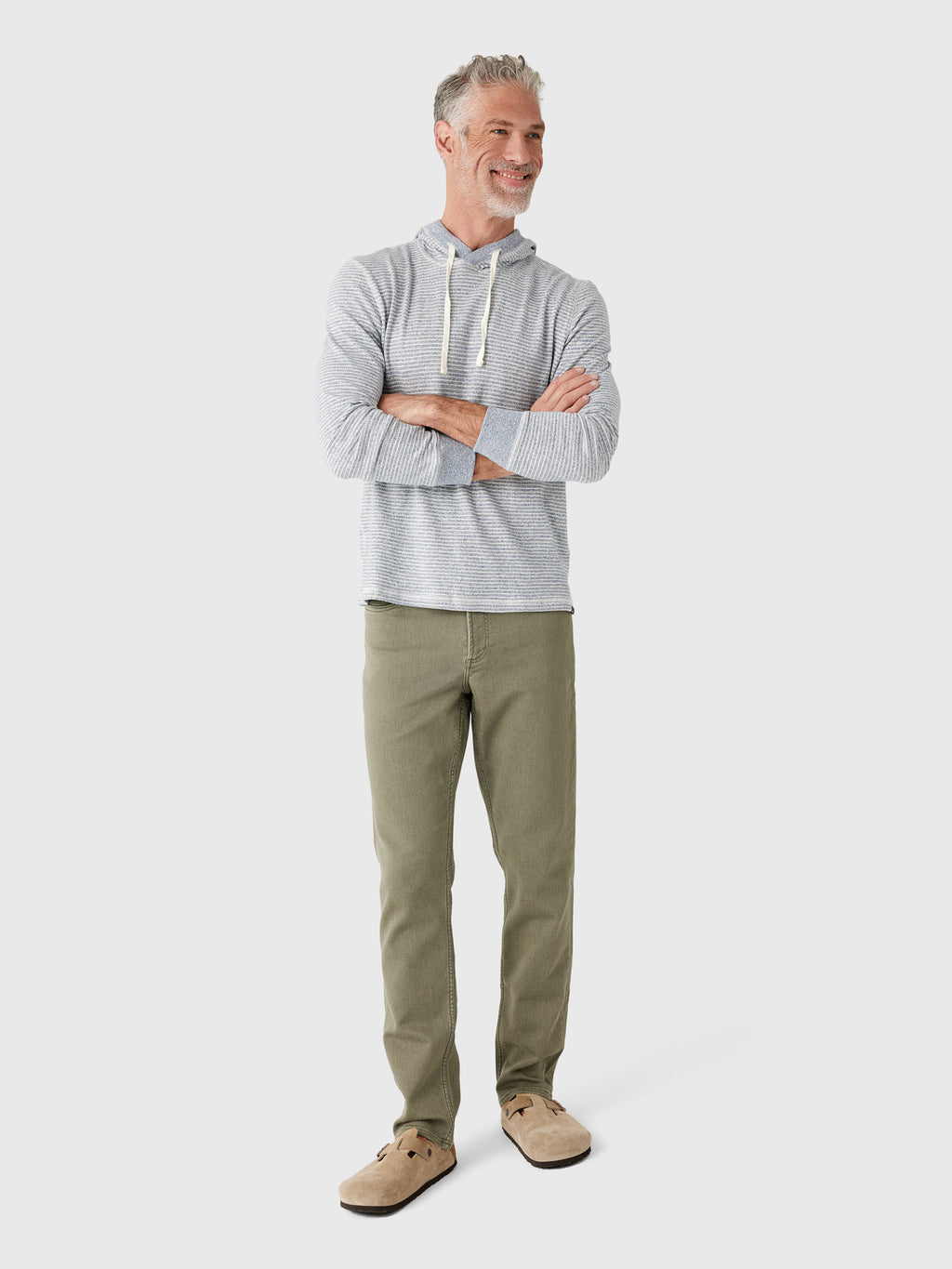 Faherty Brand Men's Sunwashed Midweight Organic Hoodie - Saint Bernard