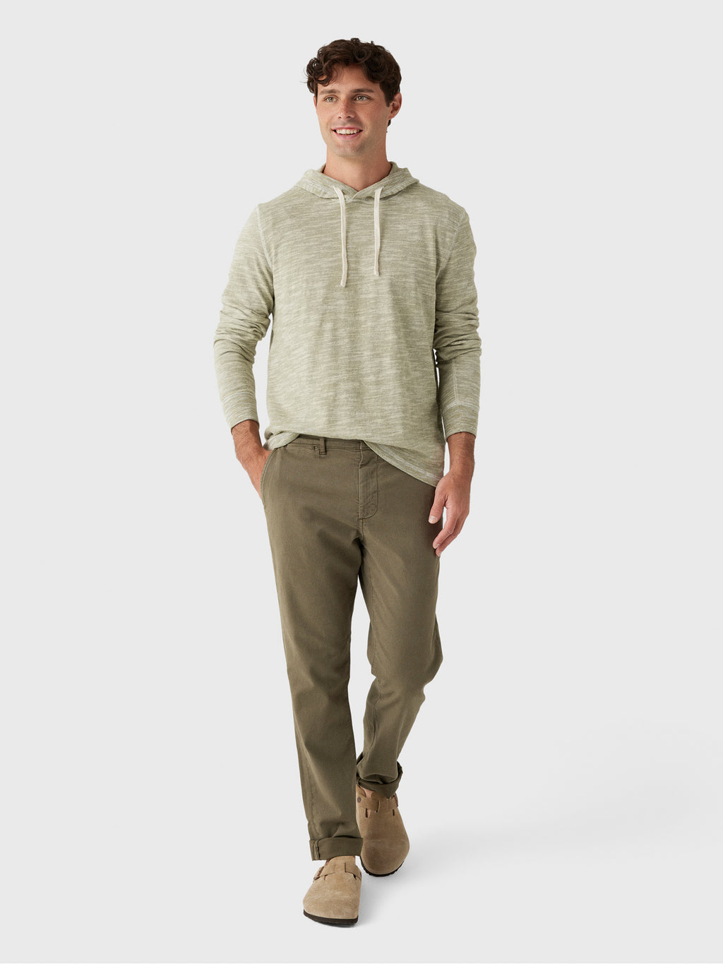 Faherty Brand Men's Sunwashed Midweight Organic Hoodie - Saint Bernard