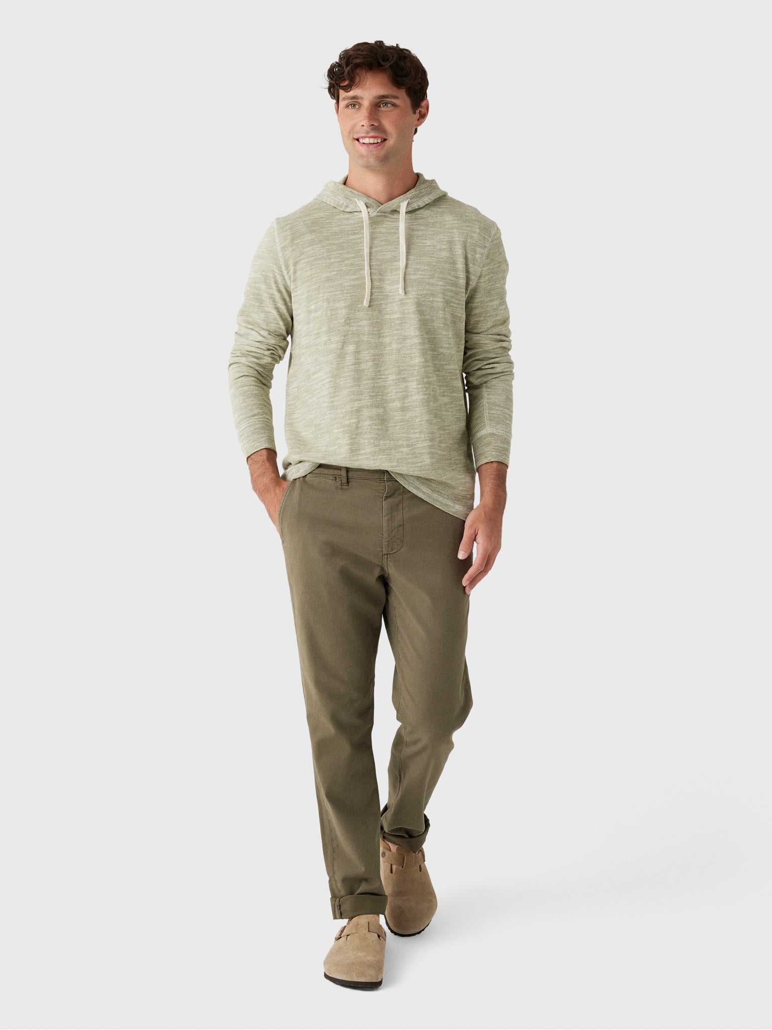 Faherty Brand Men's Sunwashed Midweight Organic Hoodie - Saint Bernard