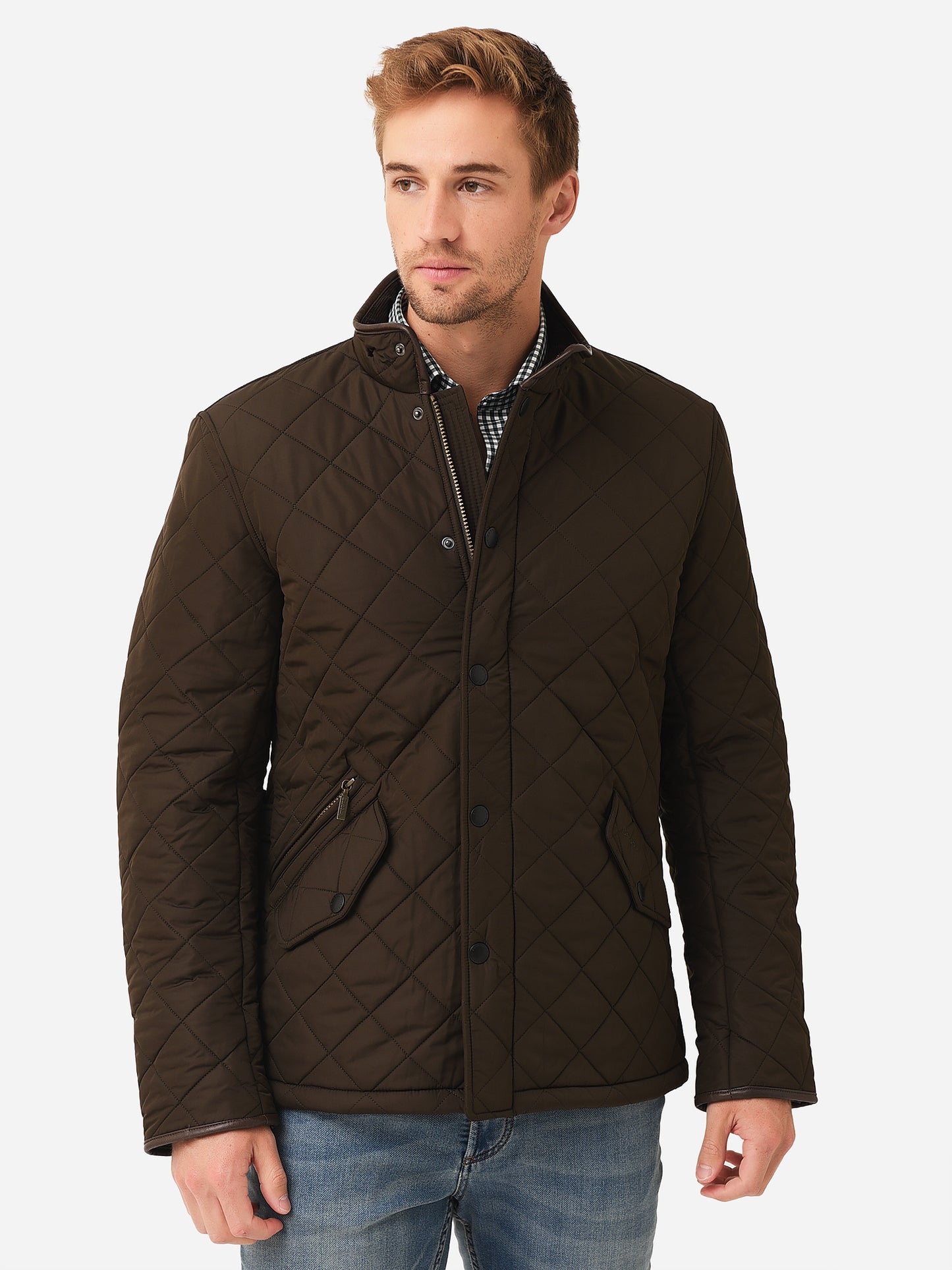 Barbour Men's Powell Quilted Jacket - Saint Bernard