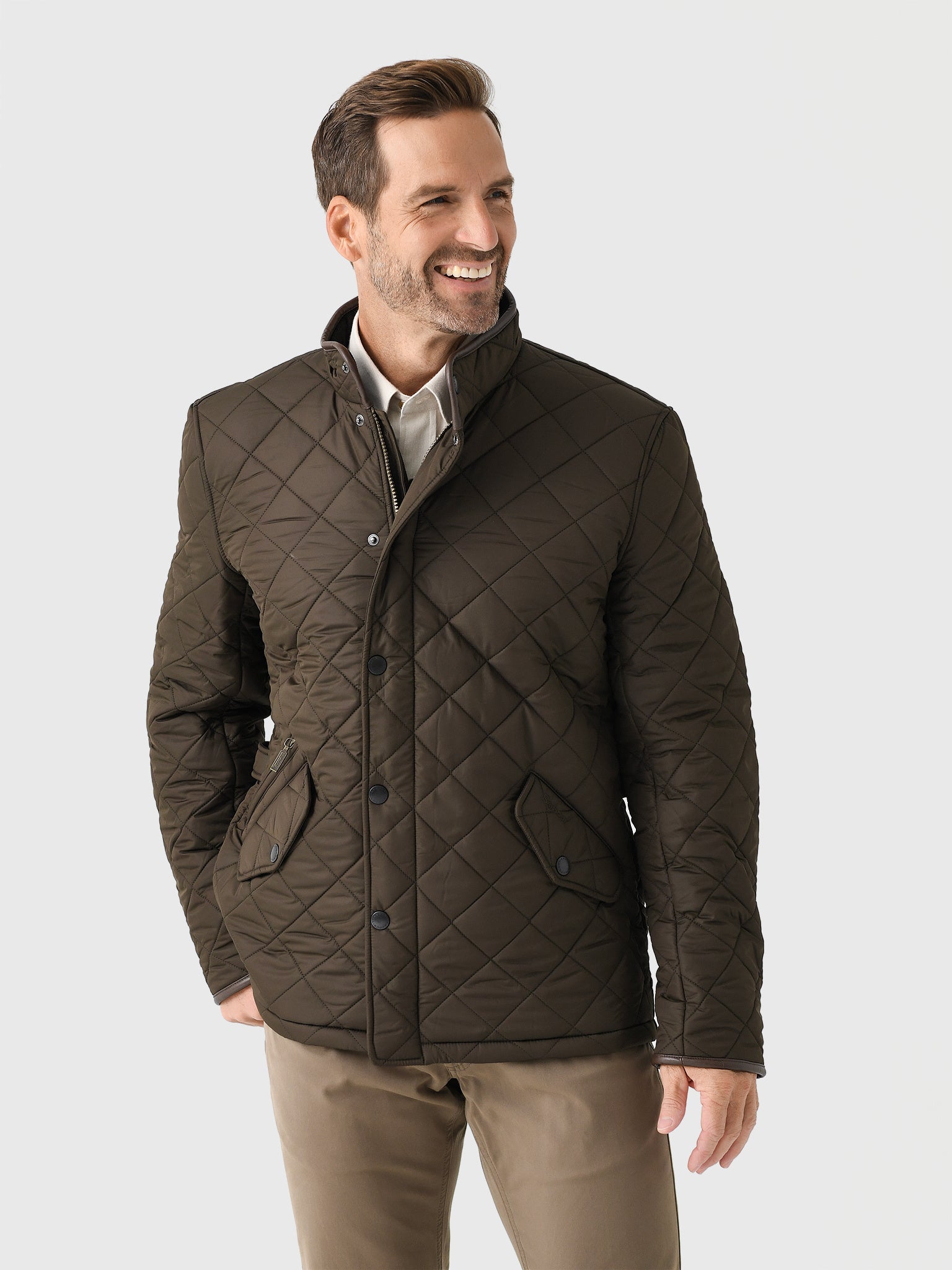 Barbour Men's Powell Quilted Jacket - Saint Bernard