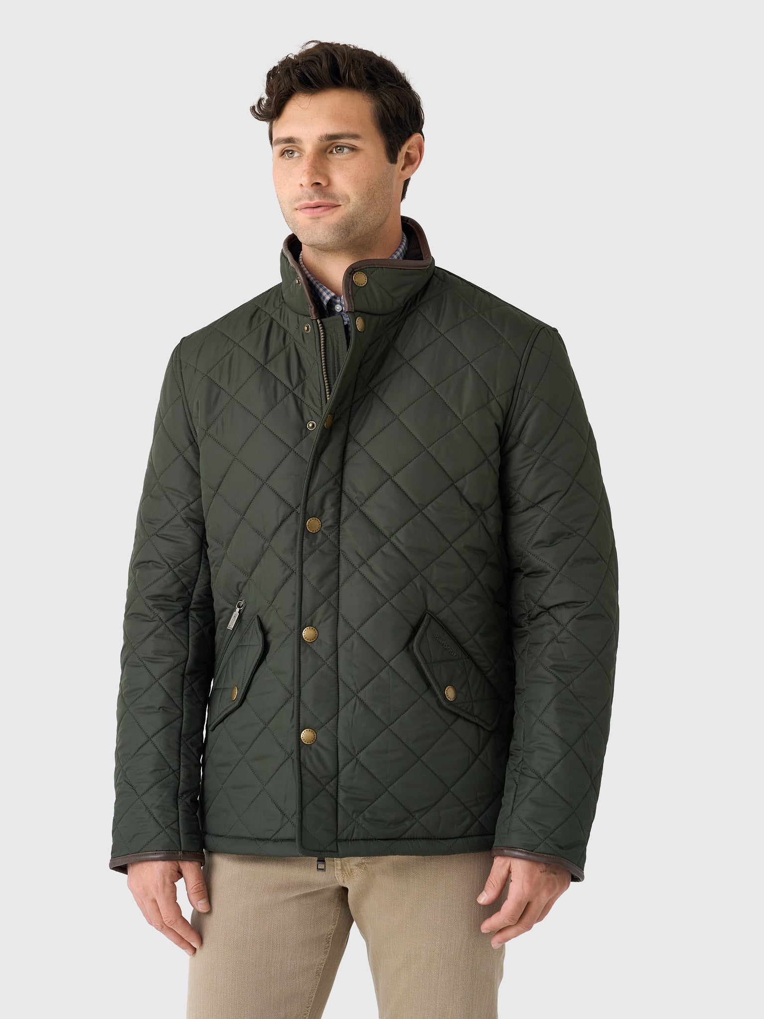 Barbour Men's Powell Quilted Jacket - Saint Bernard