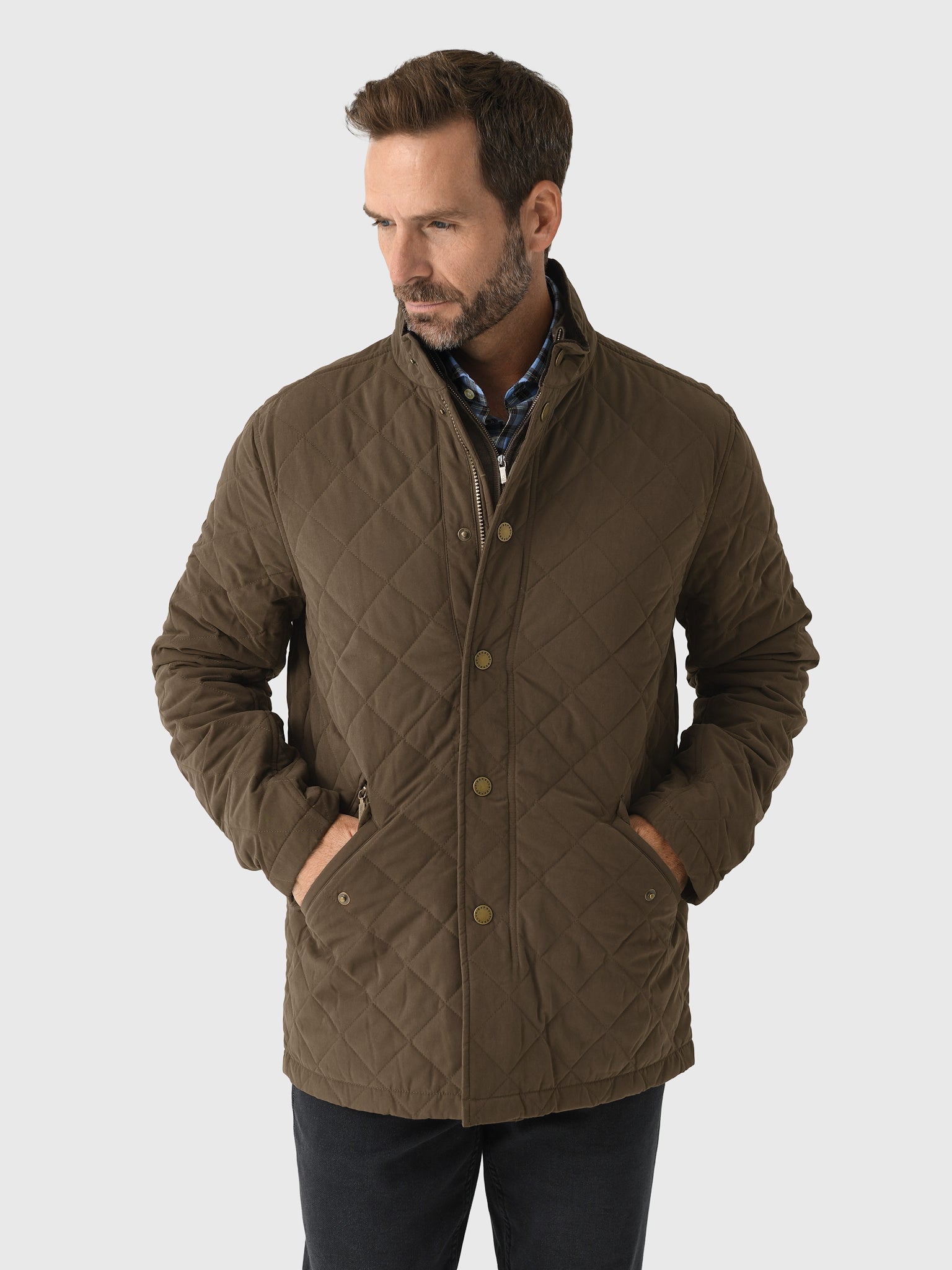 Barbour Men's Shoveler Quilted Jacket - Saint Bernard