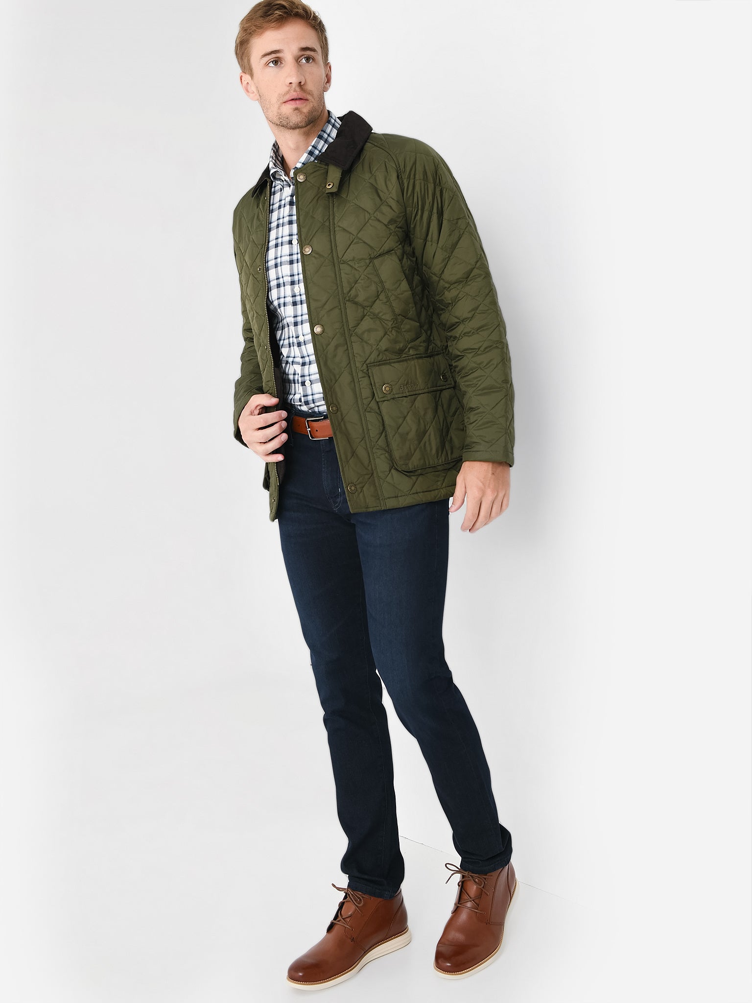Barbour Men's Ashby Quilted Jacket - Saint Bernard