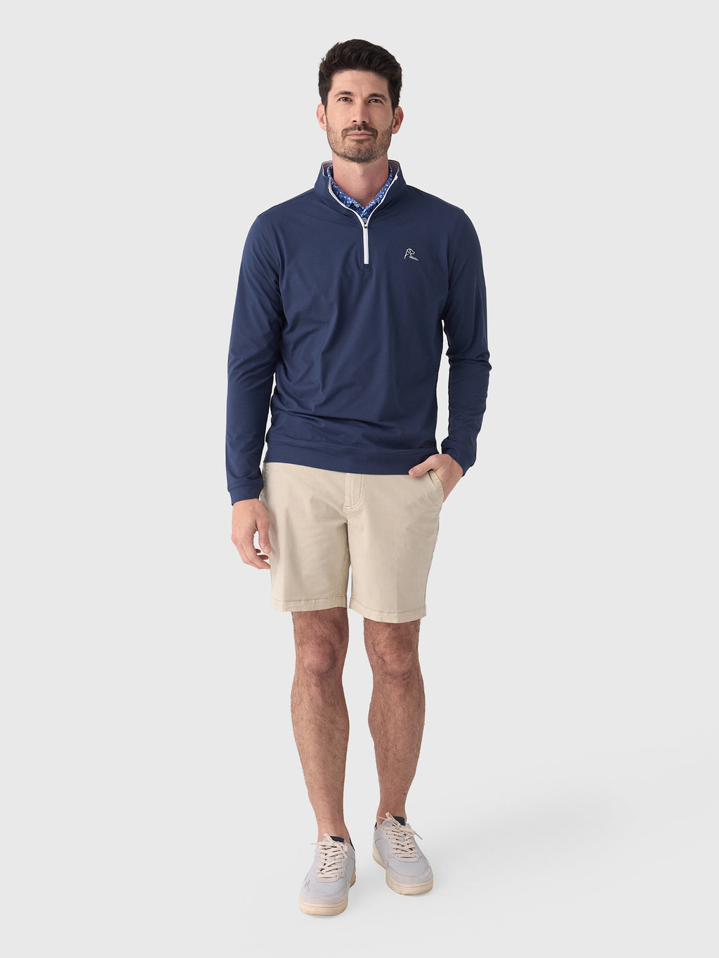 Rhoback Men's Performance Quarter-Zip - Saint Bernard