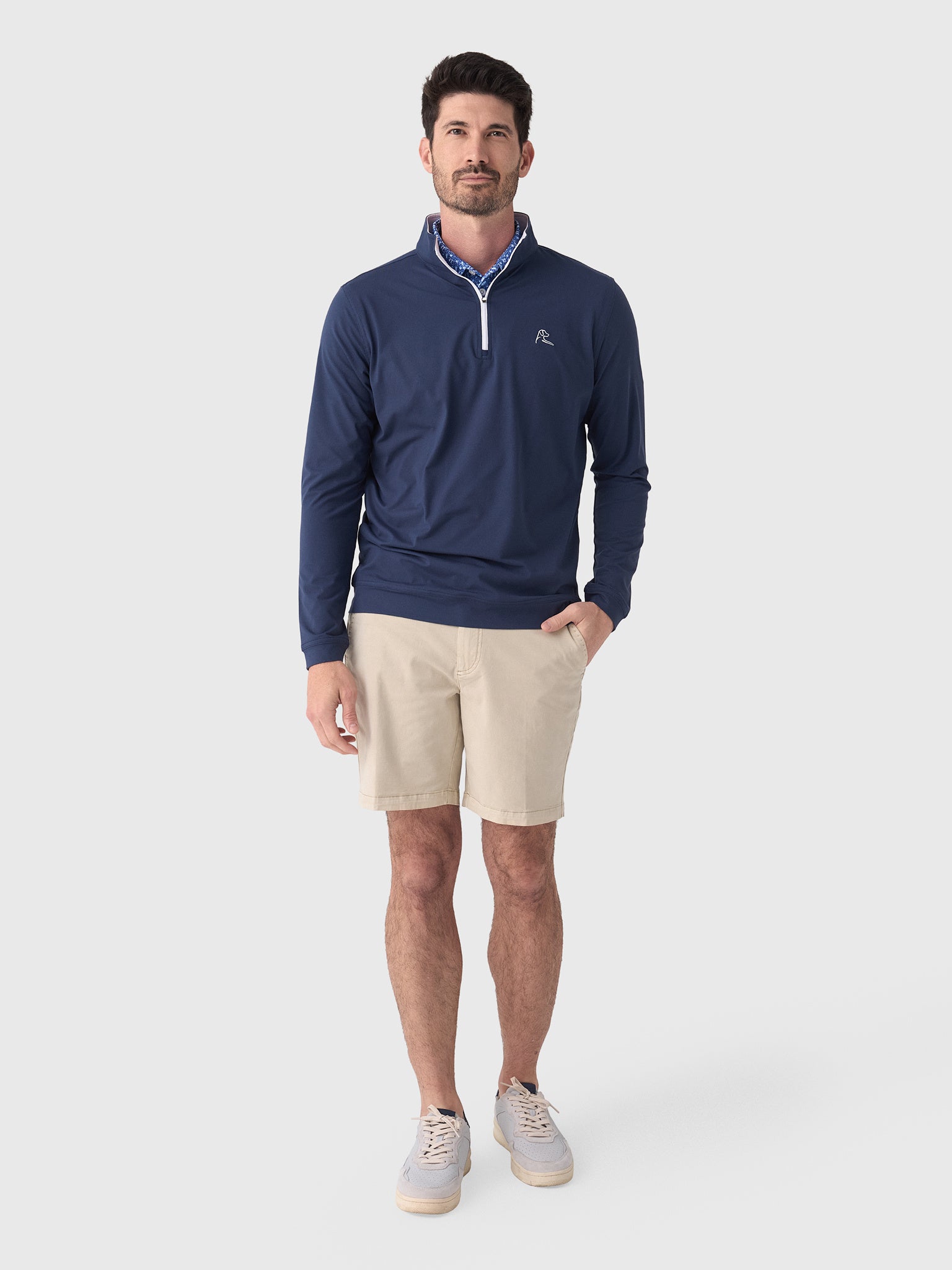 Rhoback Men's Performance Quarter-Zip - Saint Bernard