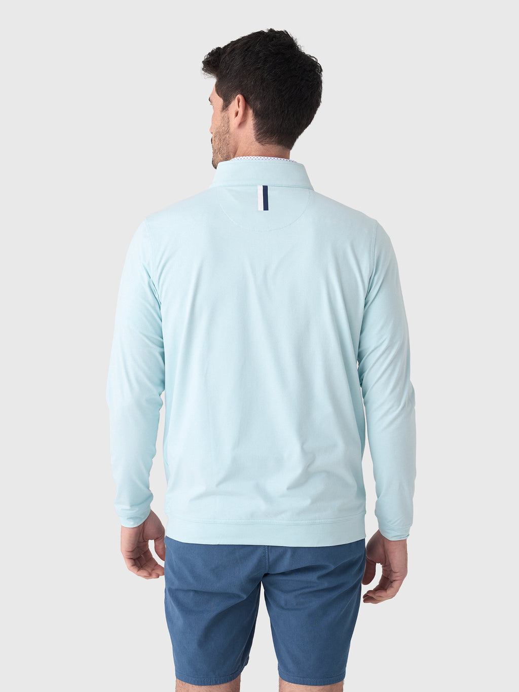 Rhoback Men's Heather Performance Quarter-Zip - Saint Bernard