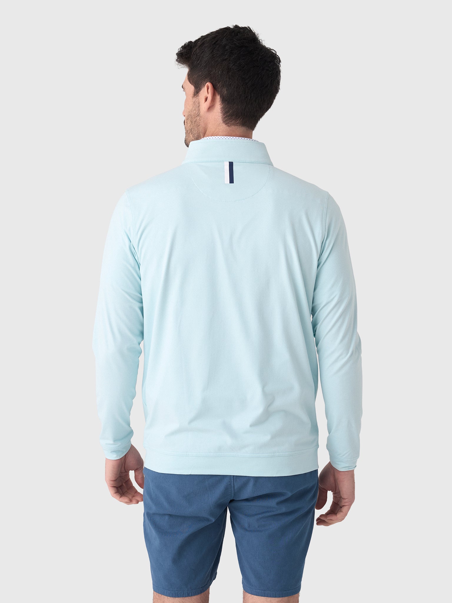 Rhoback Men's Heather Performance Quarter-Zip - Saint Bernard