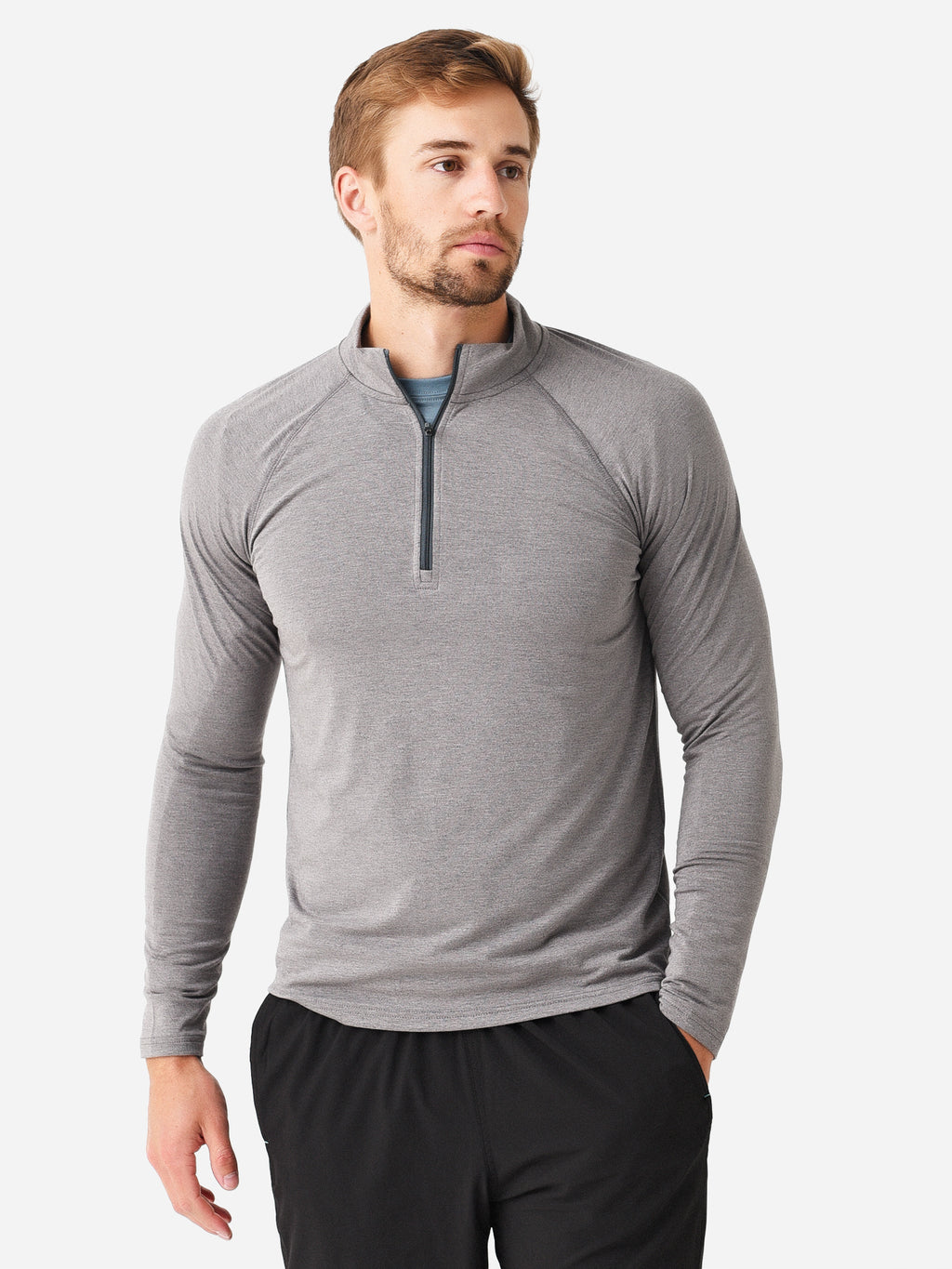 Free Fly Men's Bamboo Flex Quarter-Zip - Saint Bernard